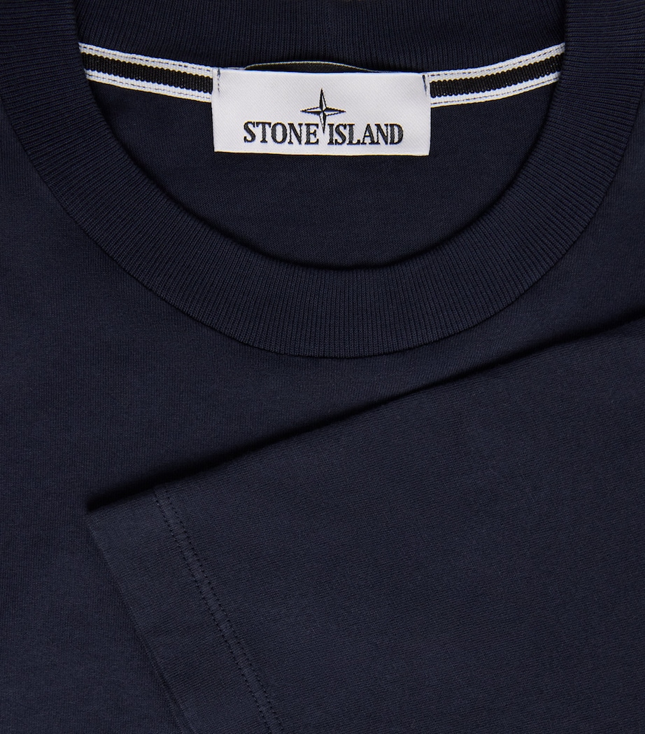 Stone Island Mens Organic Cotton Logo T-Shirt Image 6