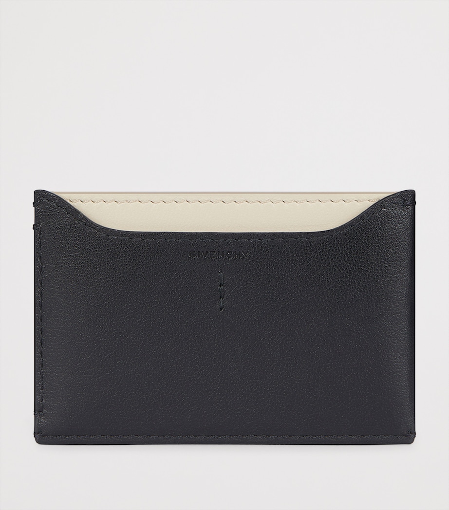 Leather Day Card Holder BLACK Image 2