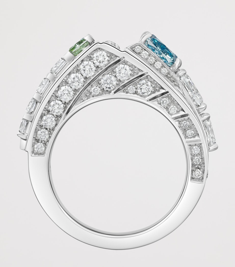 Cartier Platinum and Diamond Kinko Ring Platinum Image 3