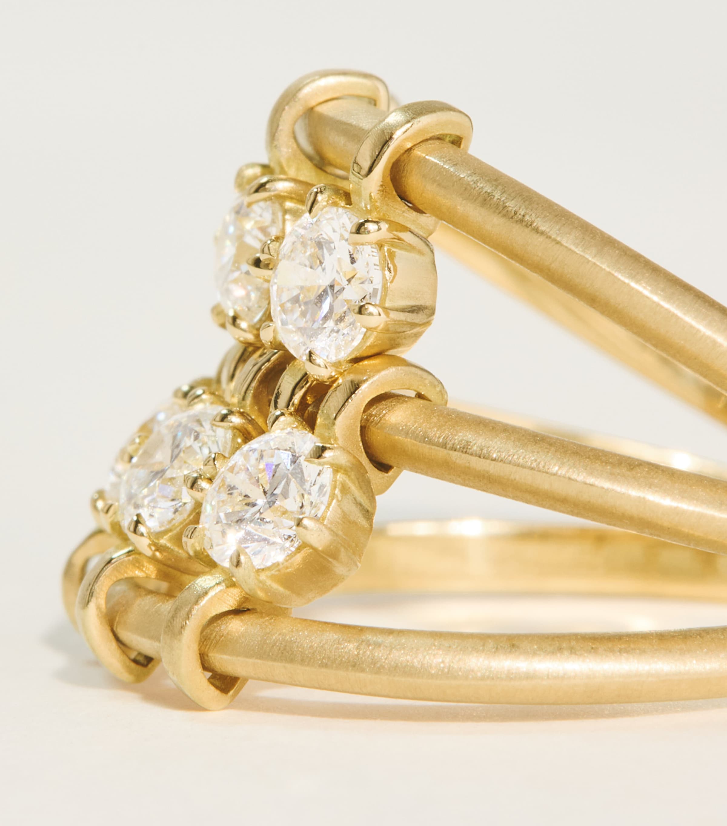 Jade Trau Yellow Gold and Diamond Penelope Ring Yellow Gold Image 4