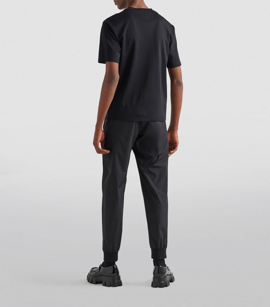 Prada Mens Triangle-Patch T-Shirt Image 4