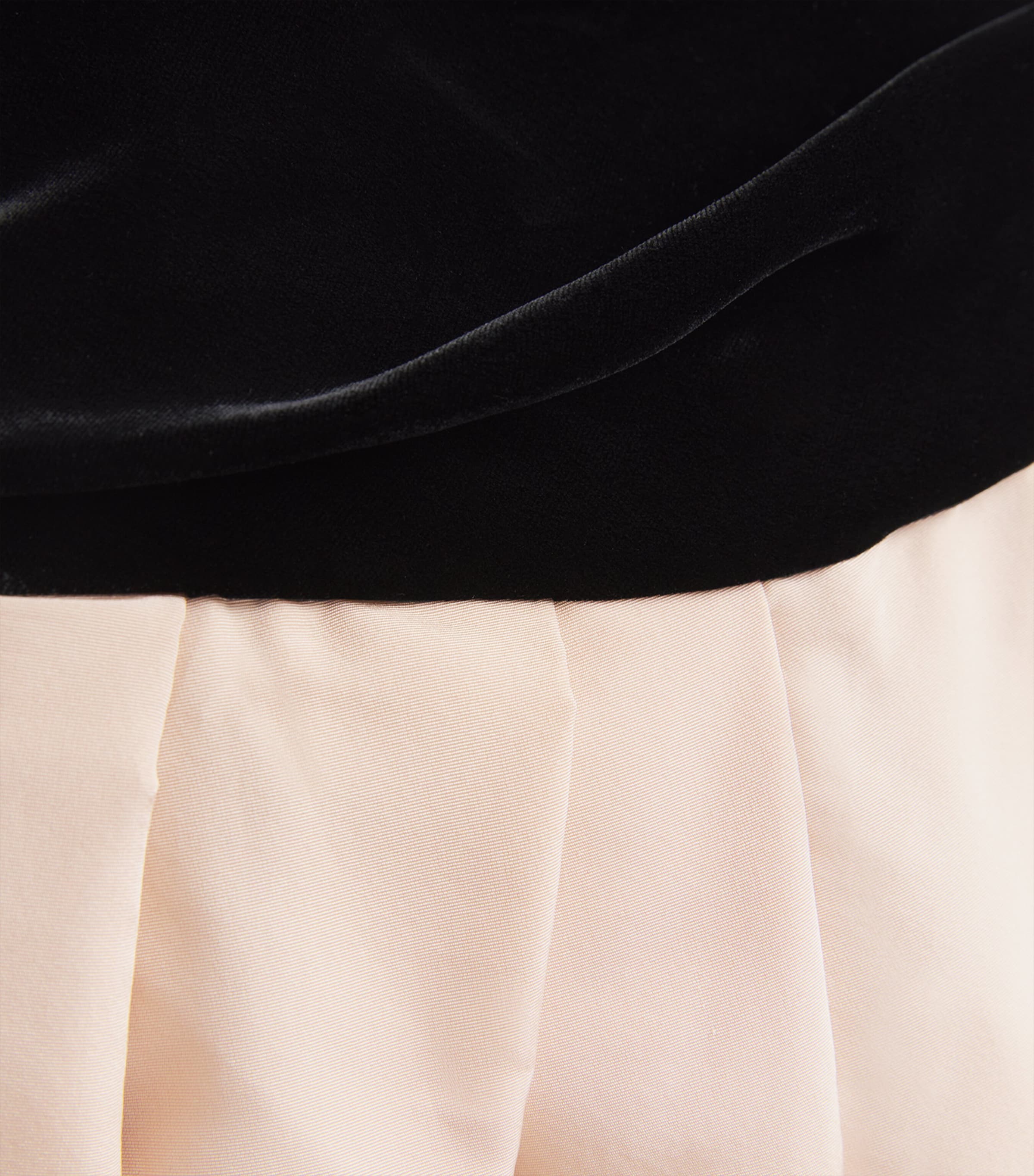 Silk-Velvet Strapless Ballgown NOIR/CAMEO Image 5