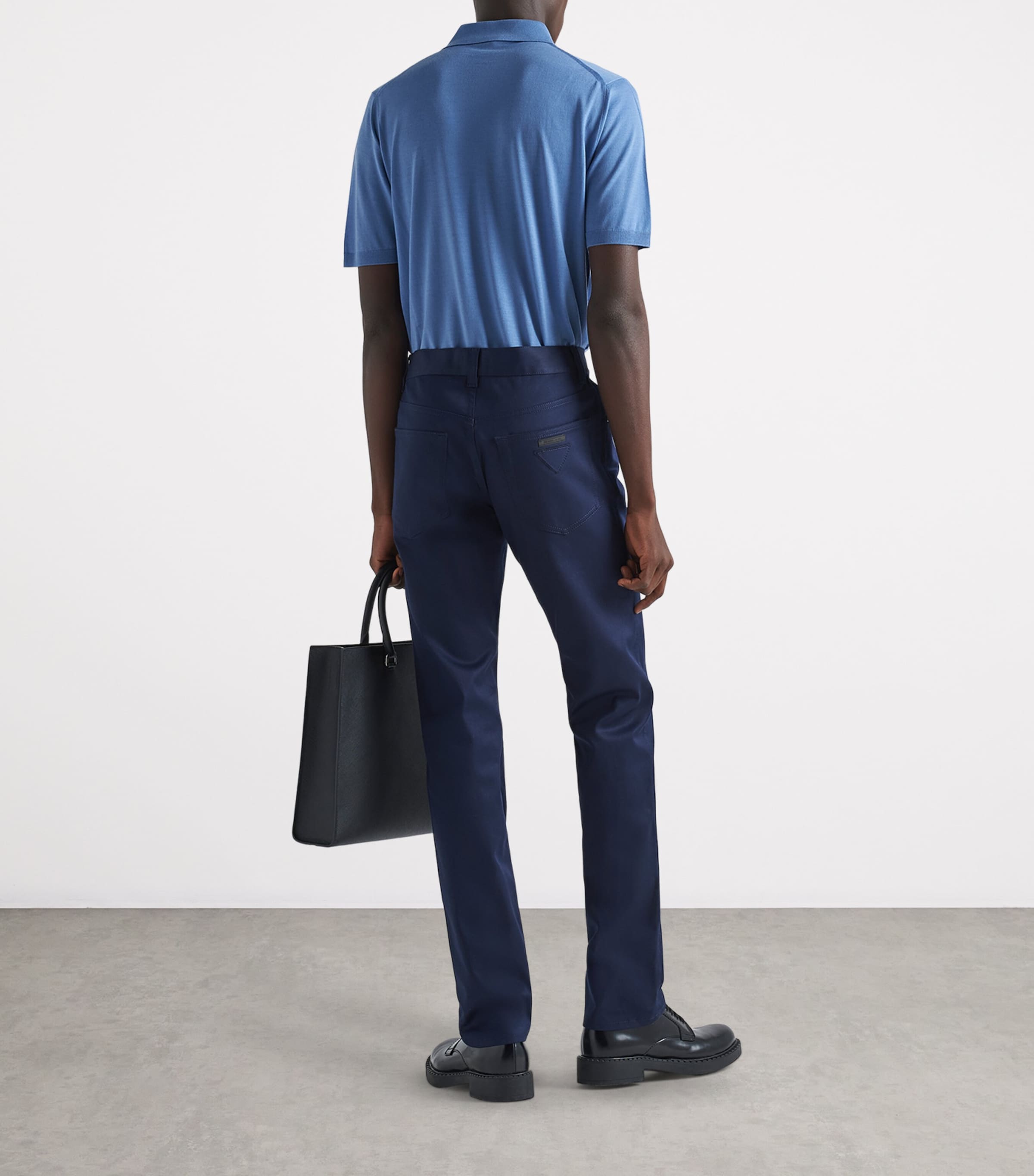 Stretch-Drill Tapered Jeans F0124 Image 5