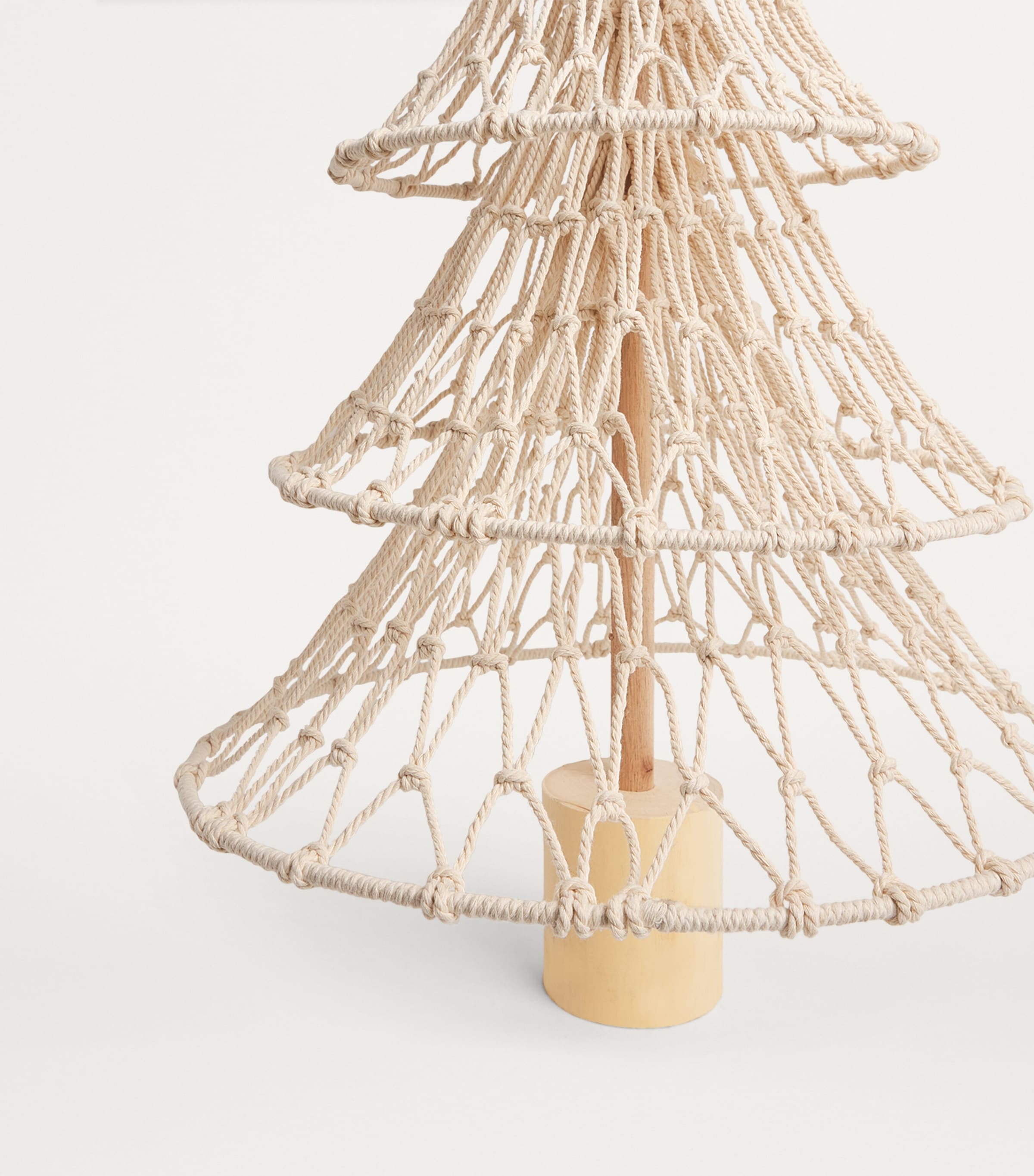 Harrods Woven Christmas Tree (3.5ft) Beige Image 3