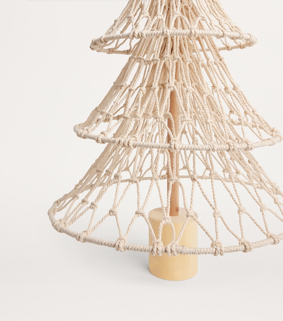 Harrods Woven Christmas Tree (3.5ft) Beige Image 3