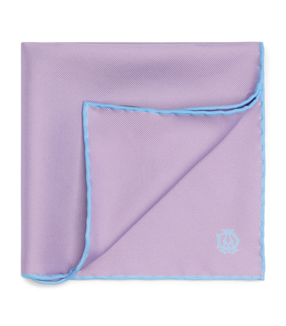 Dunhill Mulberry Silk Pocket Square Image 1
