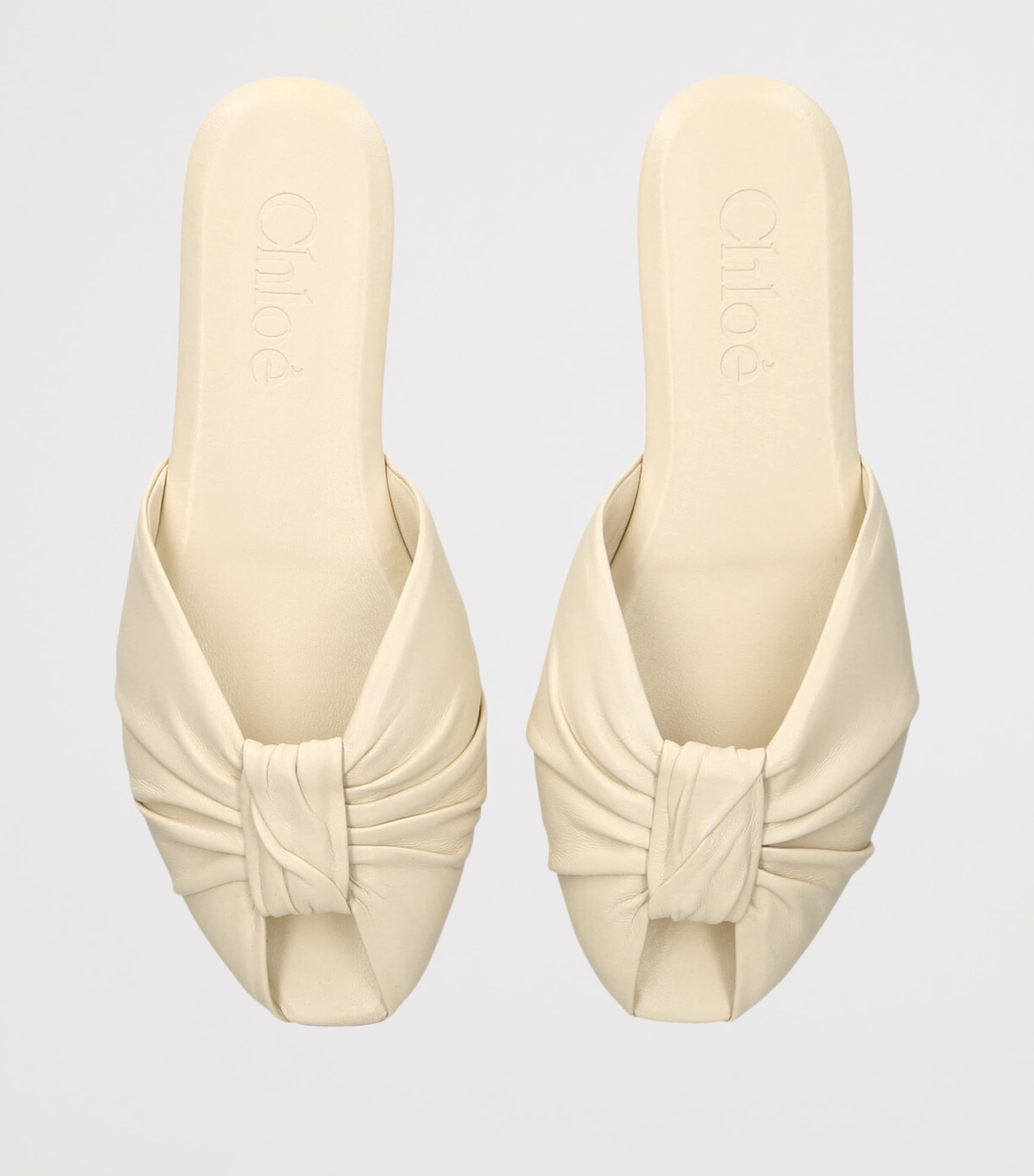 Chloé Leather Suzie Sandals Cream Image 4