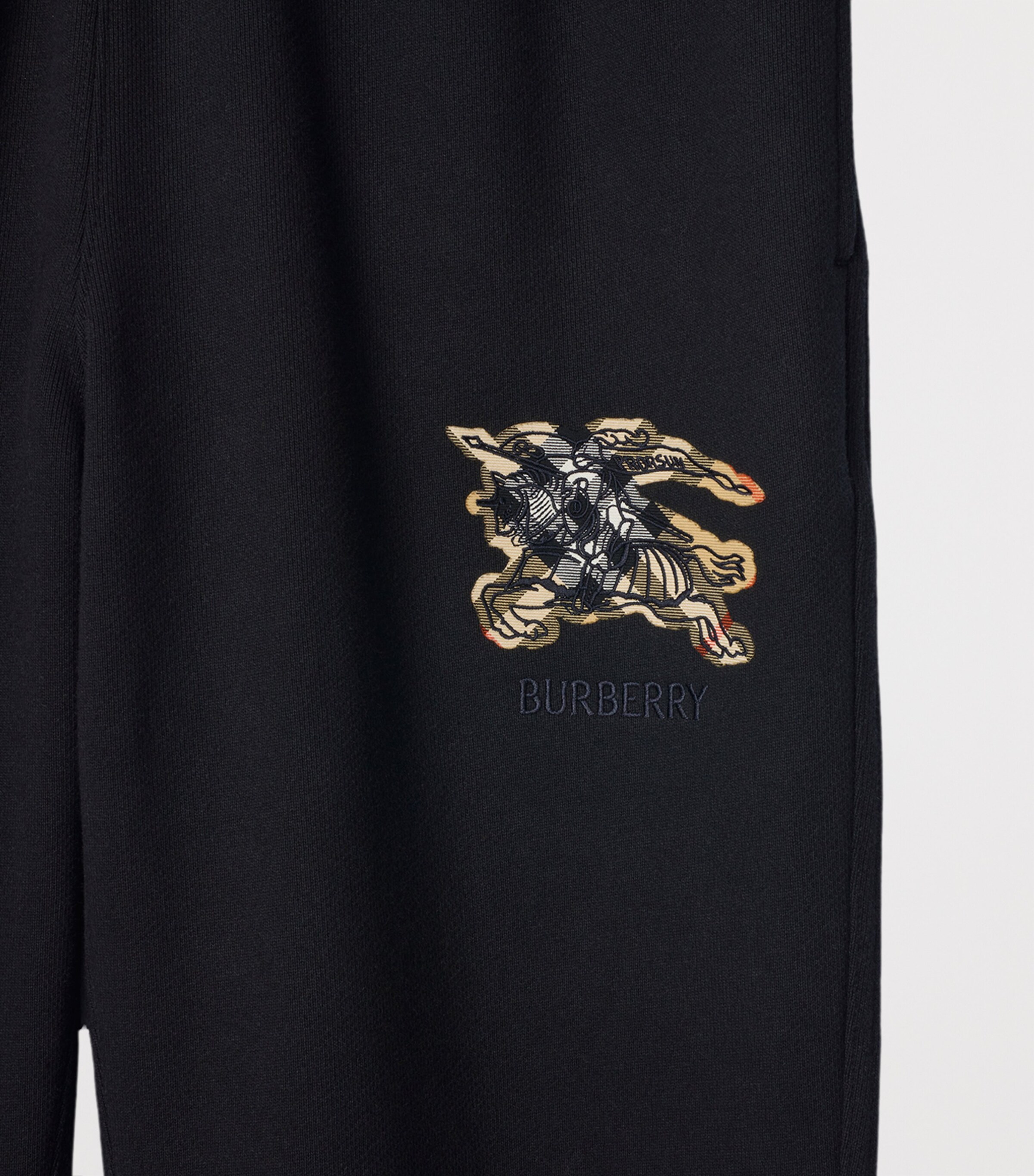 Cotton Check EKD Slim Sweatpants BLACK Image 4