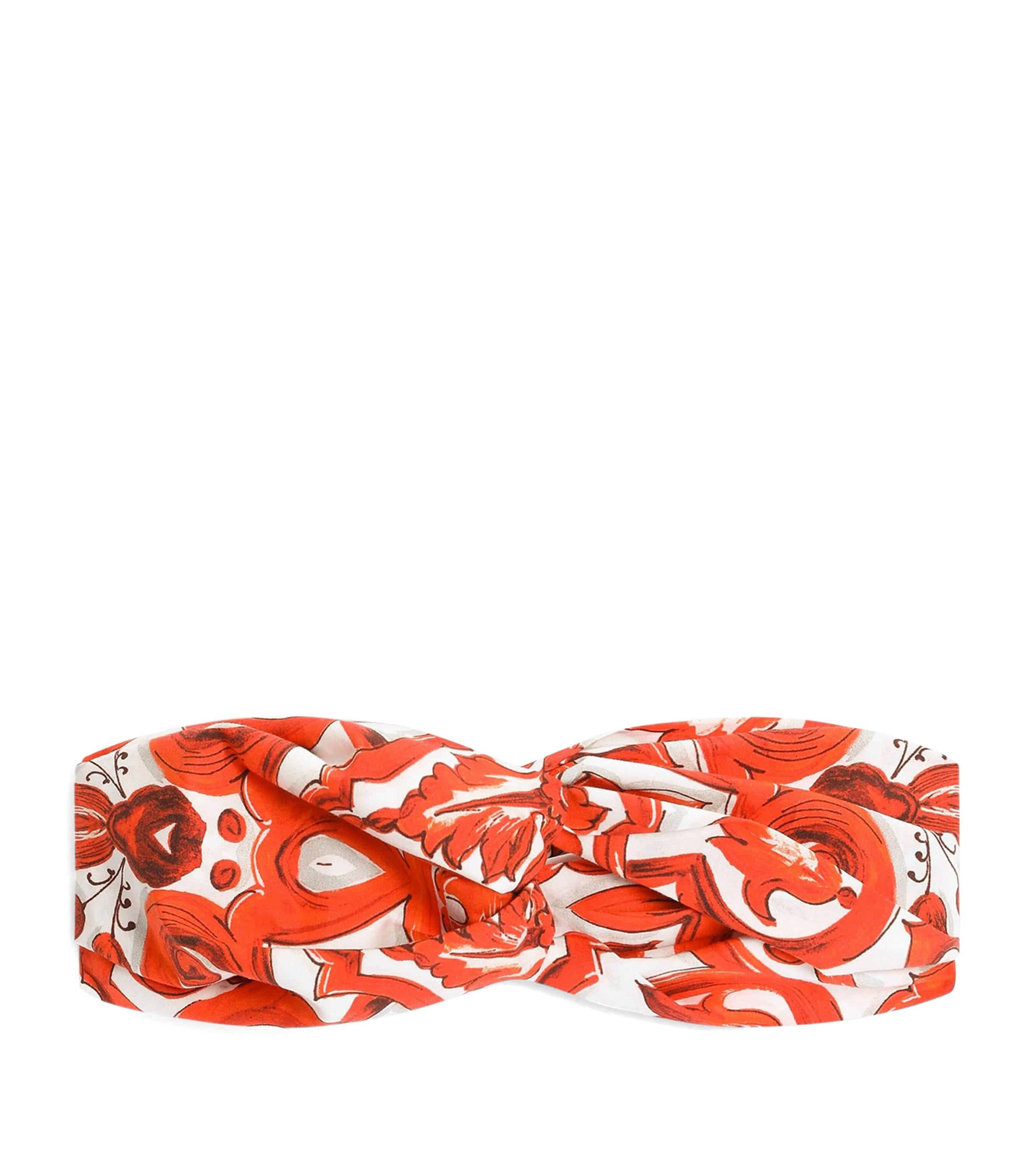 Dolce&Gabbana Kids Majolica Print Headband Maiolica Ora Image 1