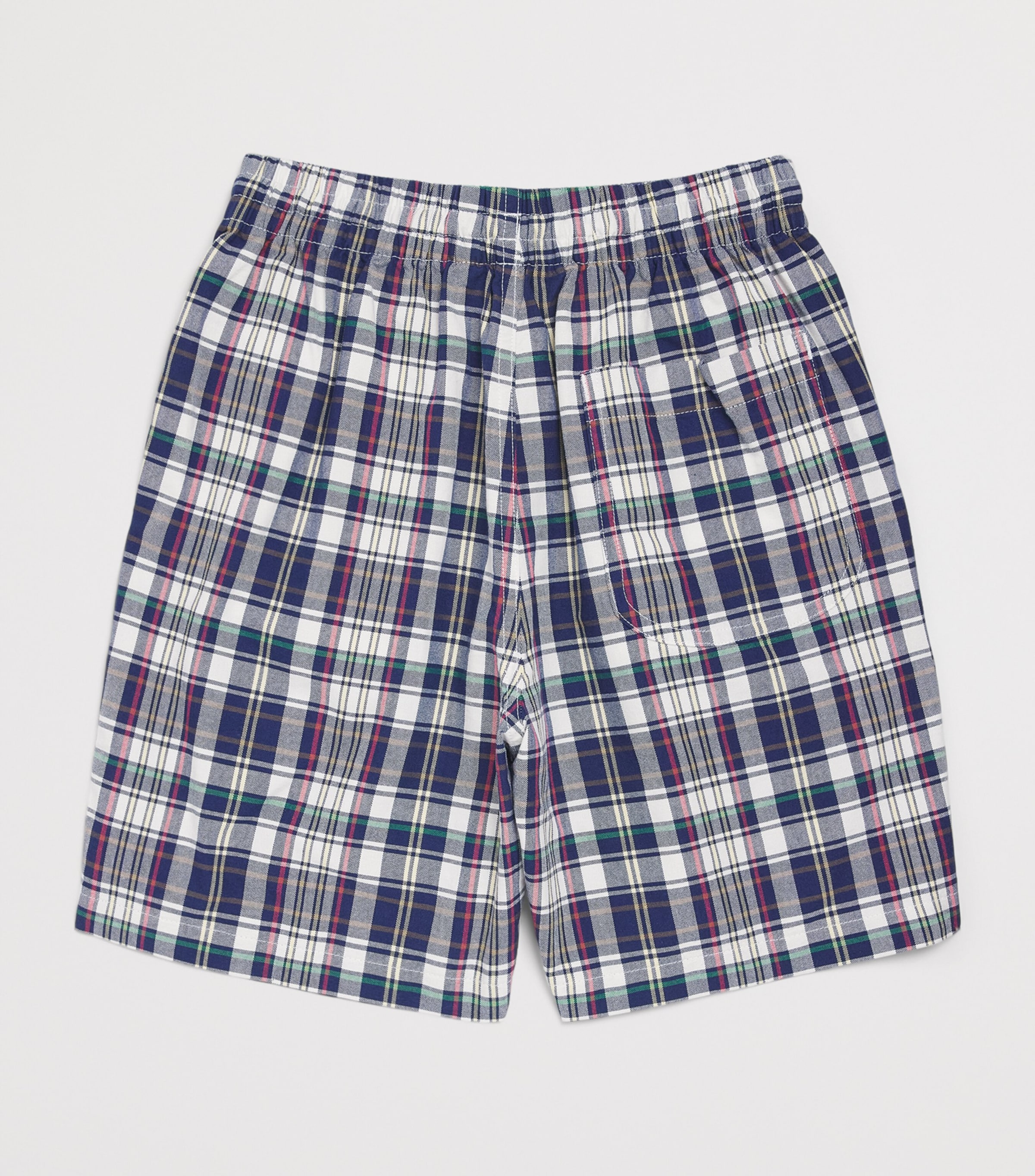 Ralph Lauren Kids Cotton Drawstring Shorts (8-20 Months) Wht Blu Multi Image 2