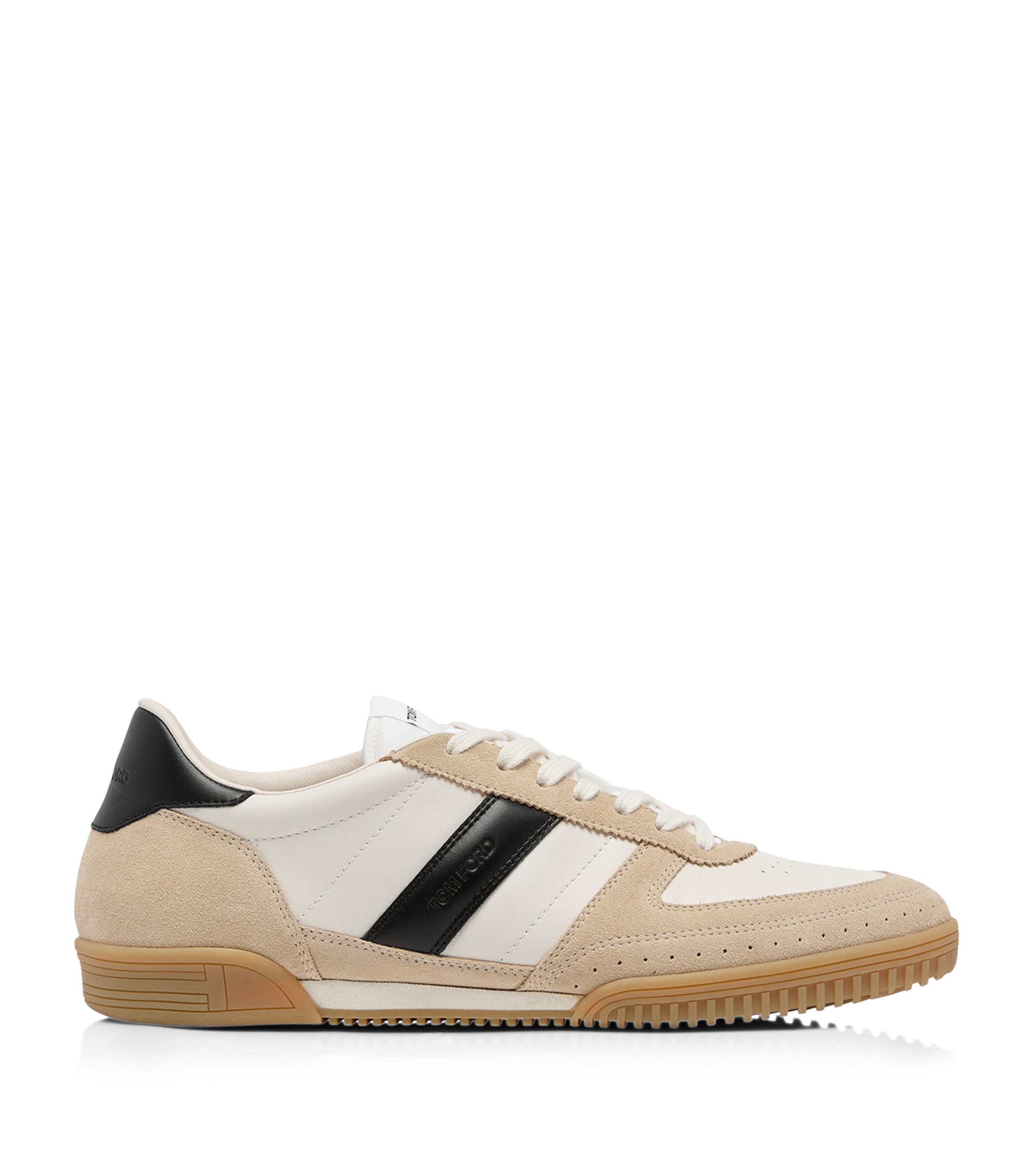 TOM FORD Leather-Suede Terence Sneakers | Men Shoes | Trainers | Low-Top Trainers | Designers | Tom Ford