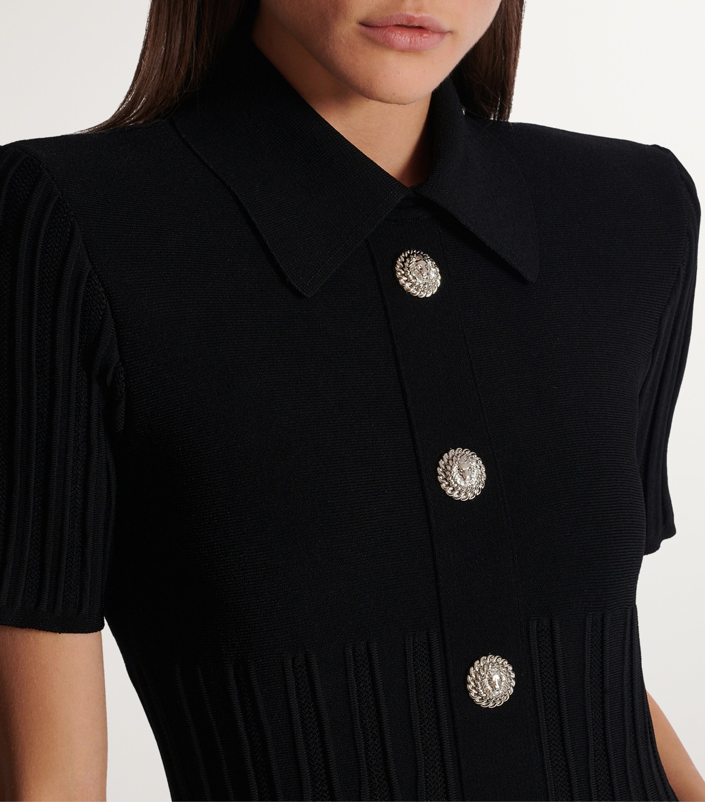 Knitted Mini Dress 0PA NOIR Image 7