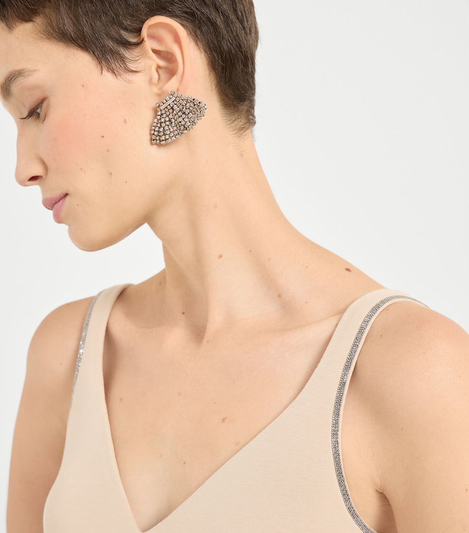 Cotton-Blend Monili V-Neck Tank Top C8539 Image 6