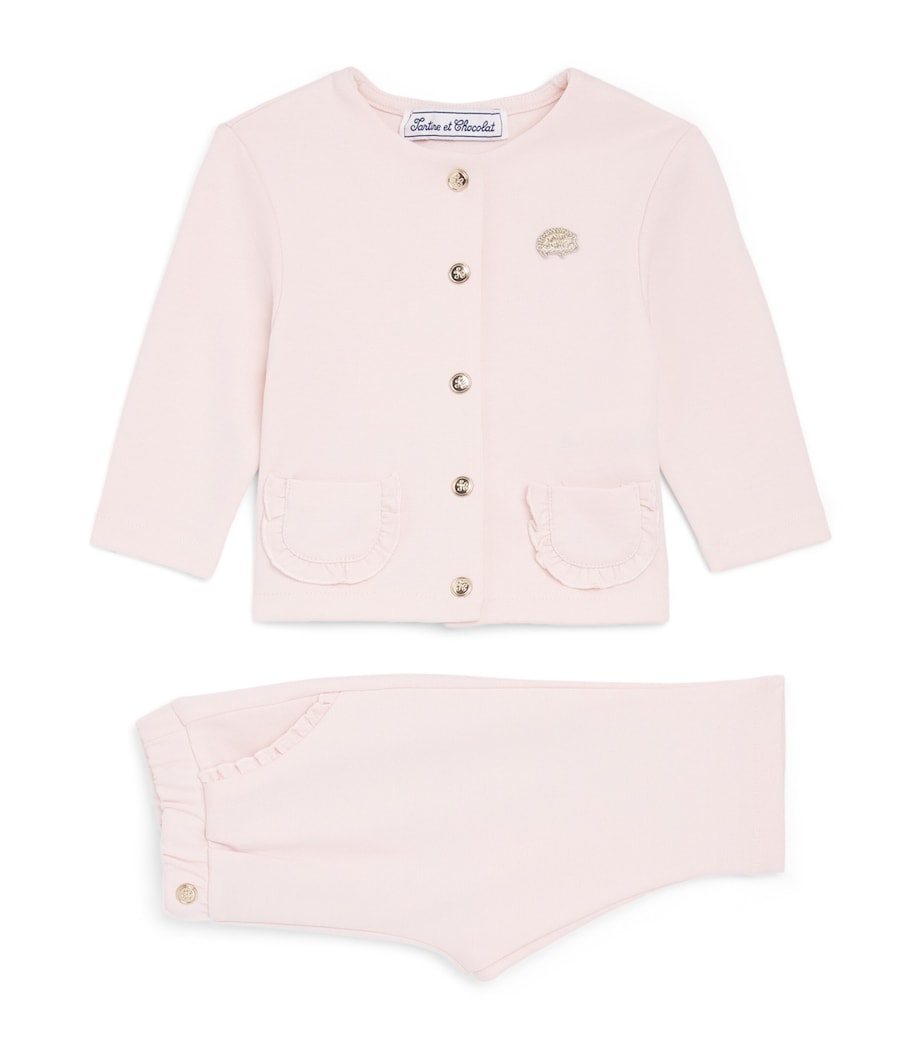 Tartine et Chocolat Embellished Cardigan and Trousers Set (3 Months-4 Years) Image 1