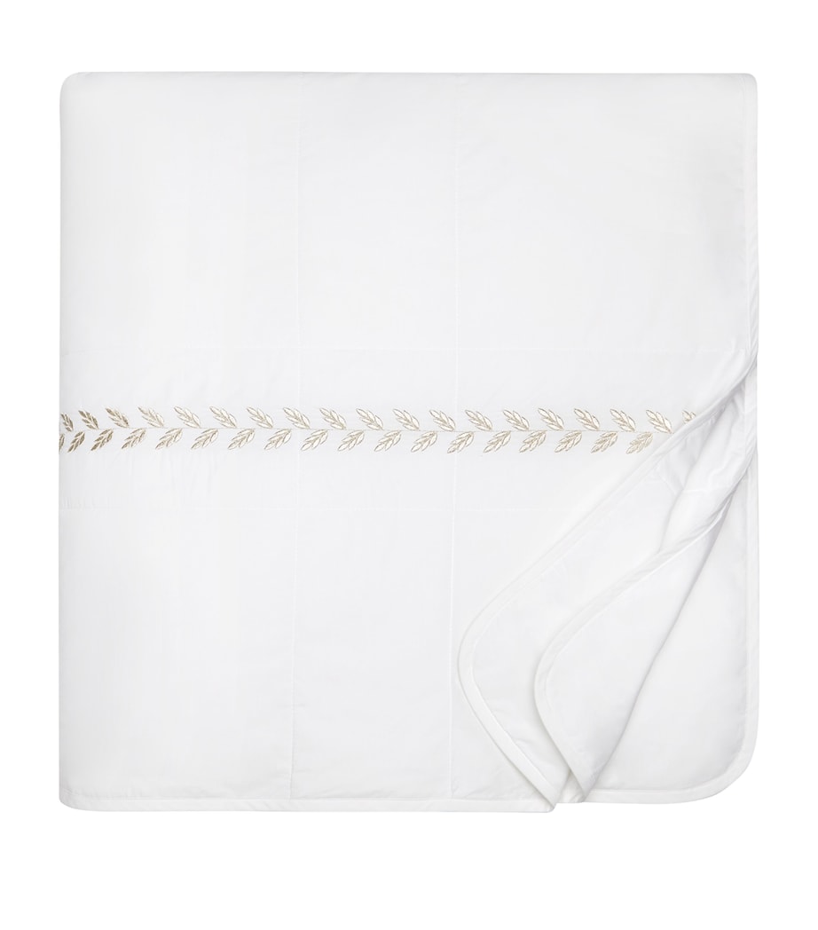 Federico King Bedspread (240cm x 260cm) WHT/ANTIQUE SVR Image 1