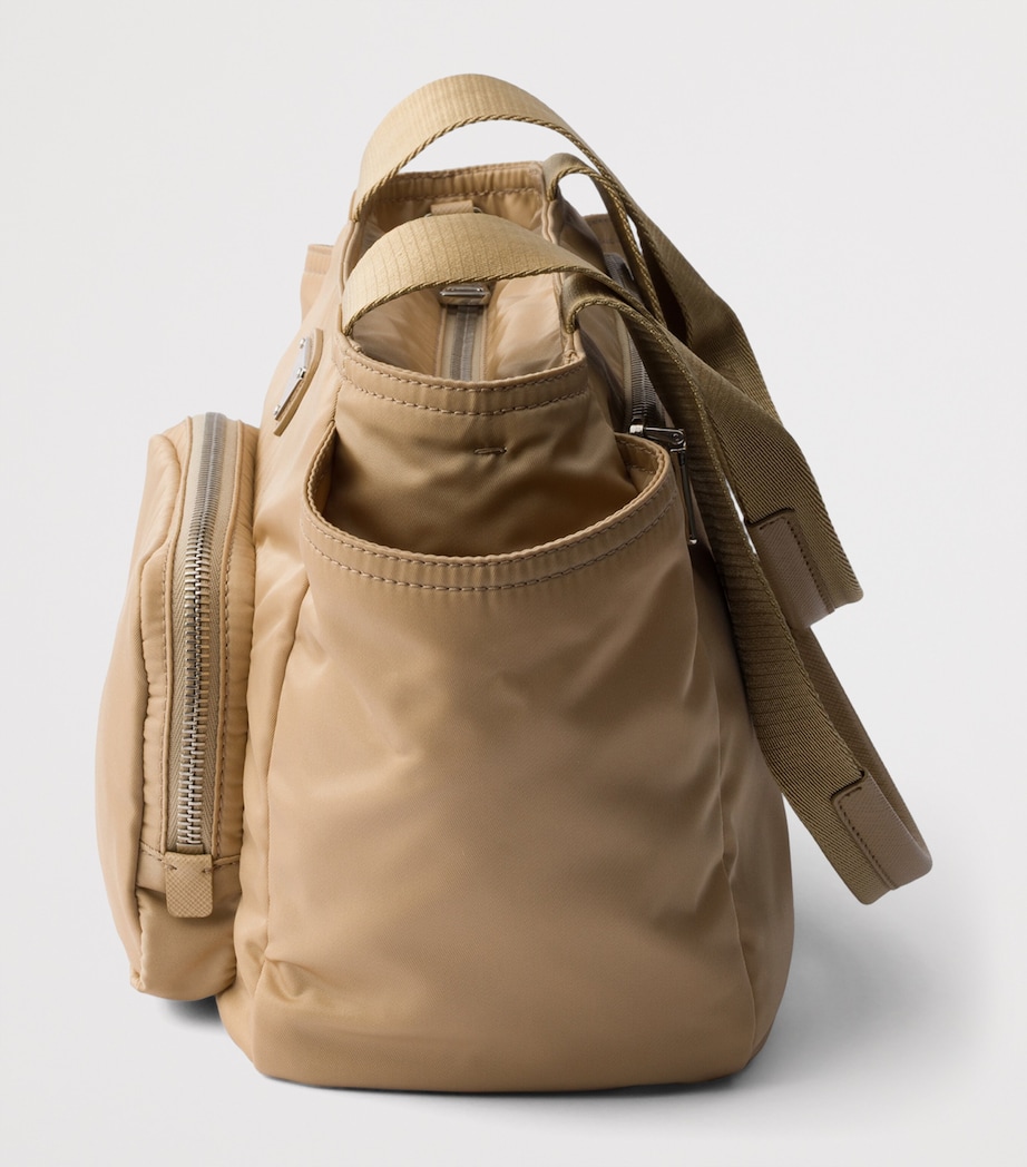 Prada Re-Nylon Tote Bag Brown Image 7