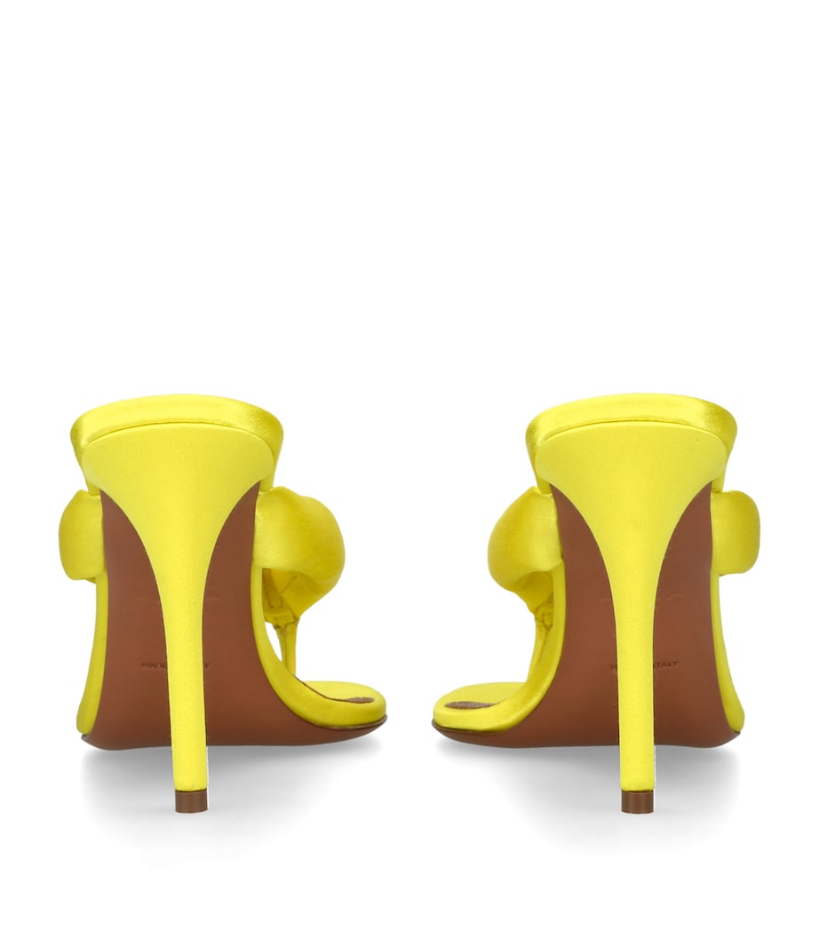 Alaïa Satin Thong Sandals 90 Yellow Image 4