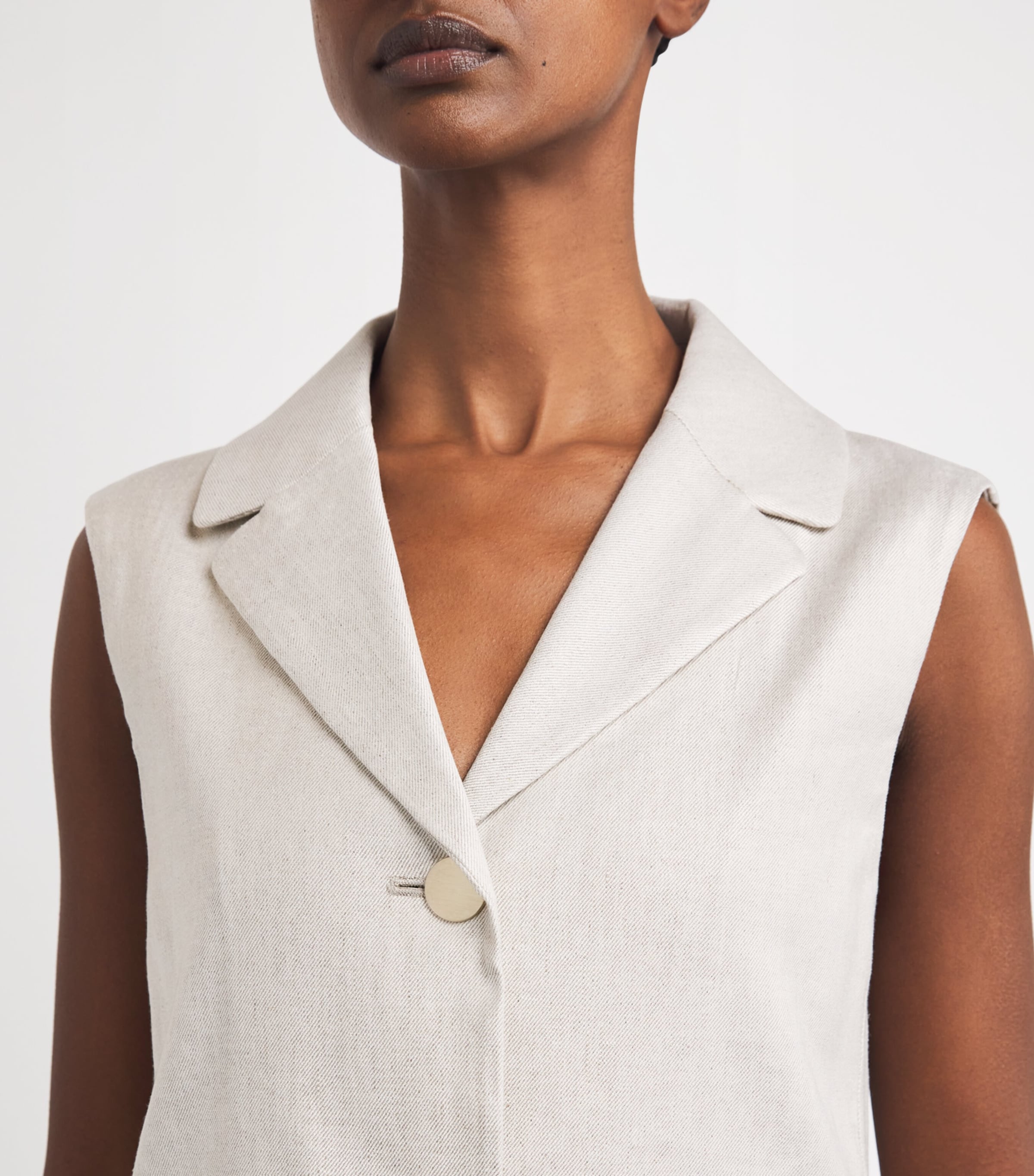 アウターその他 MAX MARA Woman Waistcoat White 2511911012600 001 MAX MARA Woman Waistcoat White 2511911012600 001 (Max Mara