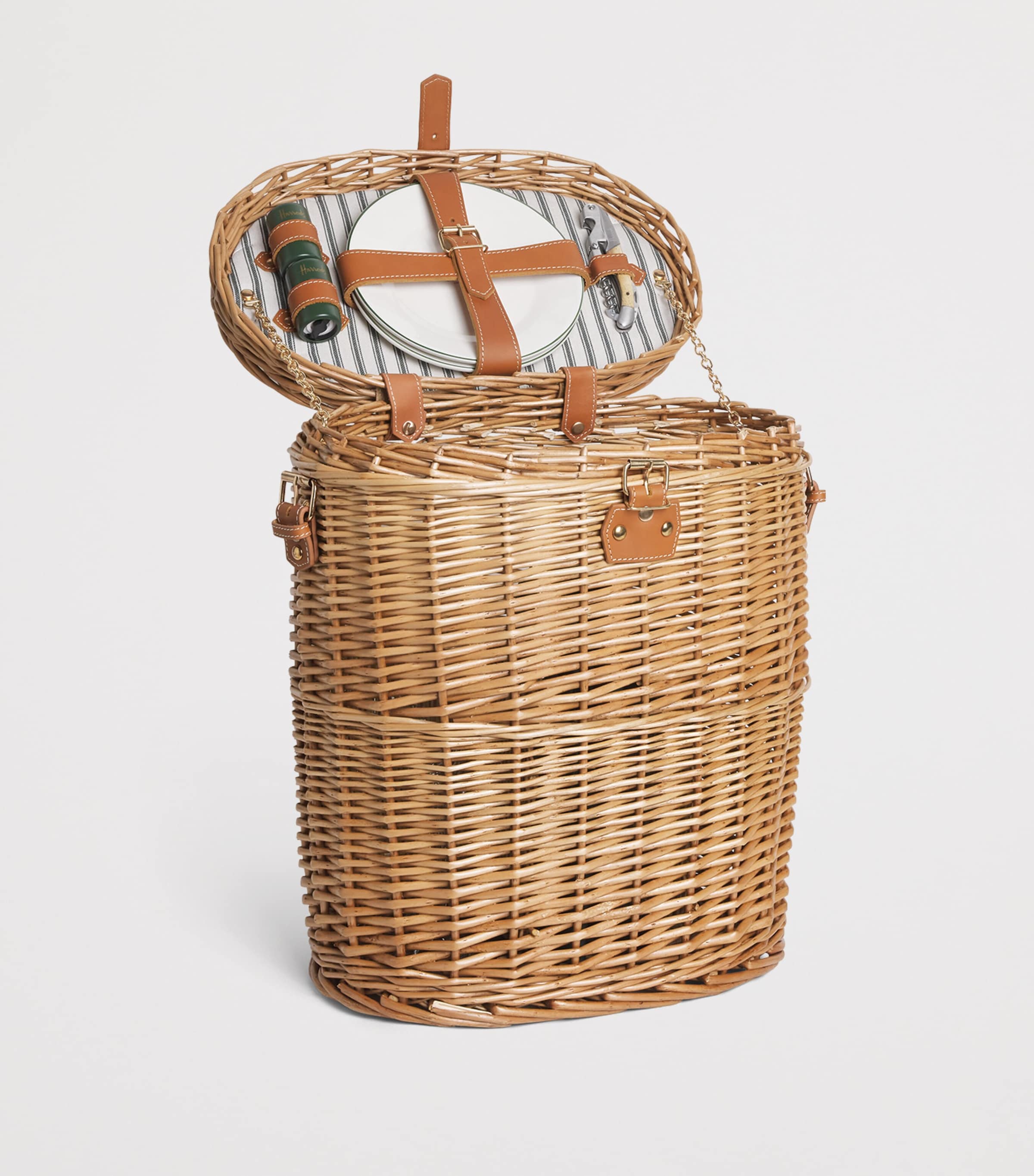 Harrods Fitted Champagne Hamper Brown Image 2