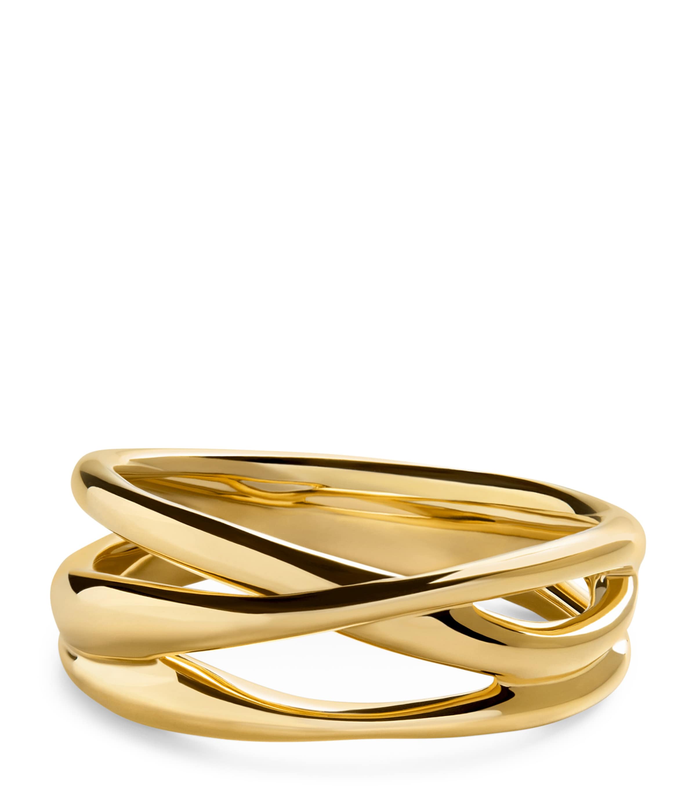 Monica Vinader Gold Vermeil Nura Crossover Ring In Gold