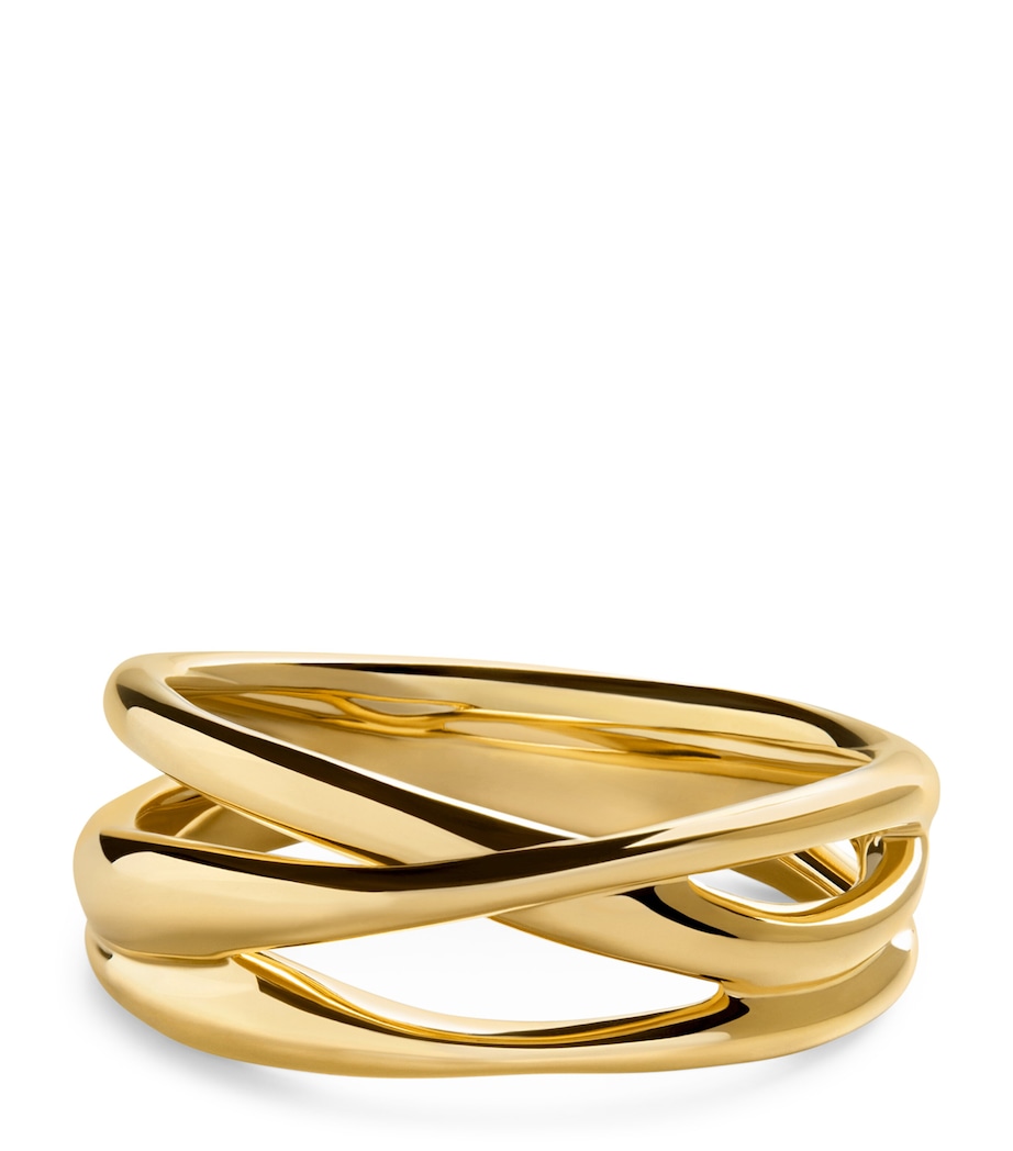 Gold Vermeil Nura Crossover Ring 18K GOLD VERMEIL Image 1