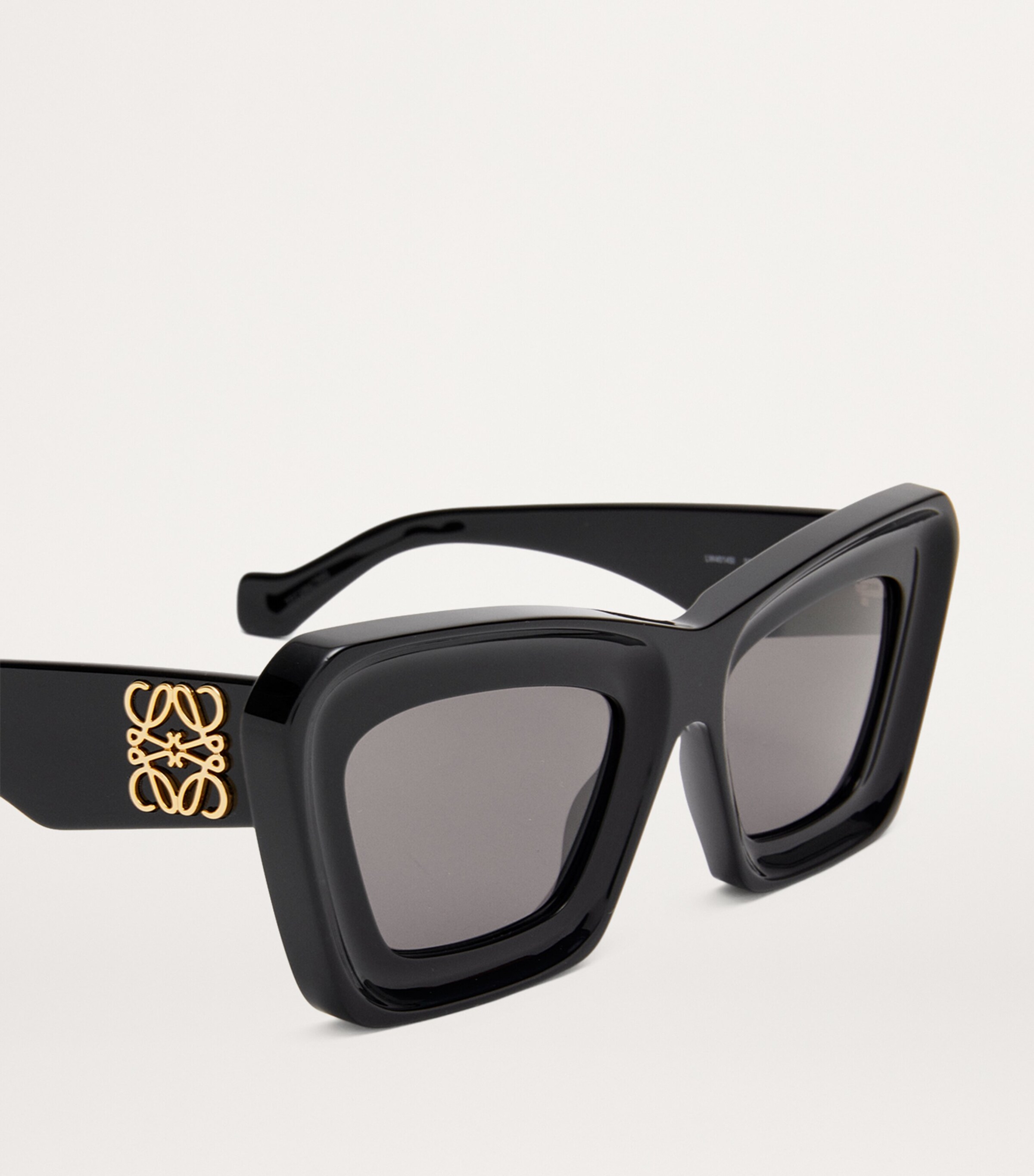 Bevelled Cat Eye Sunglasses BLACK Image 4