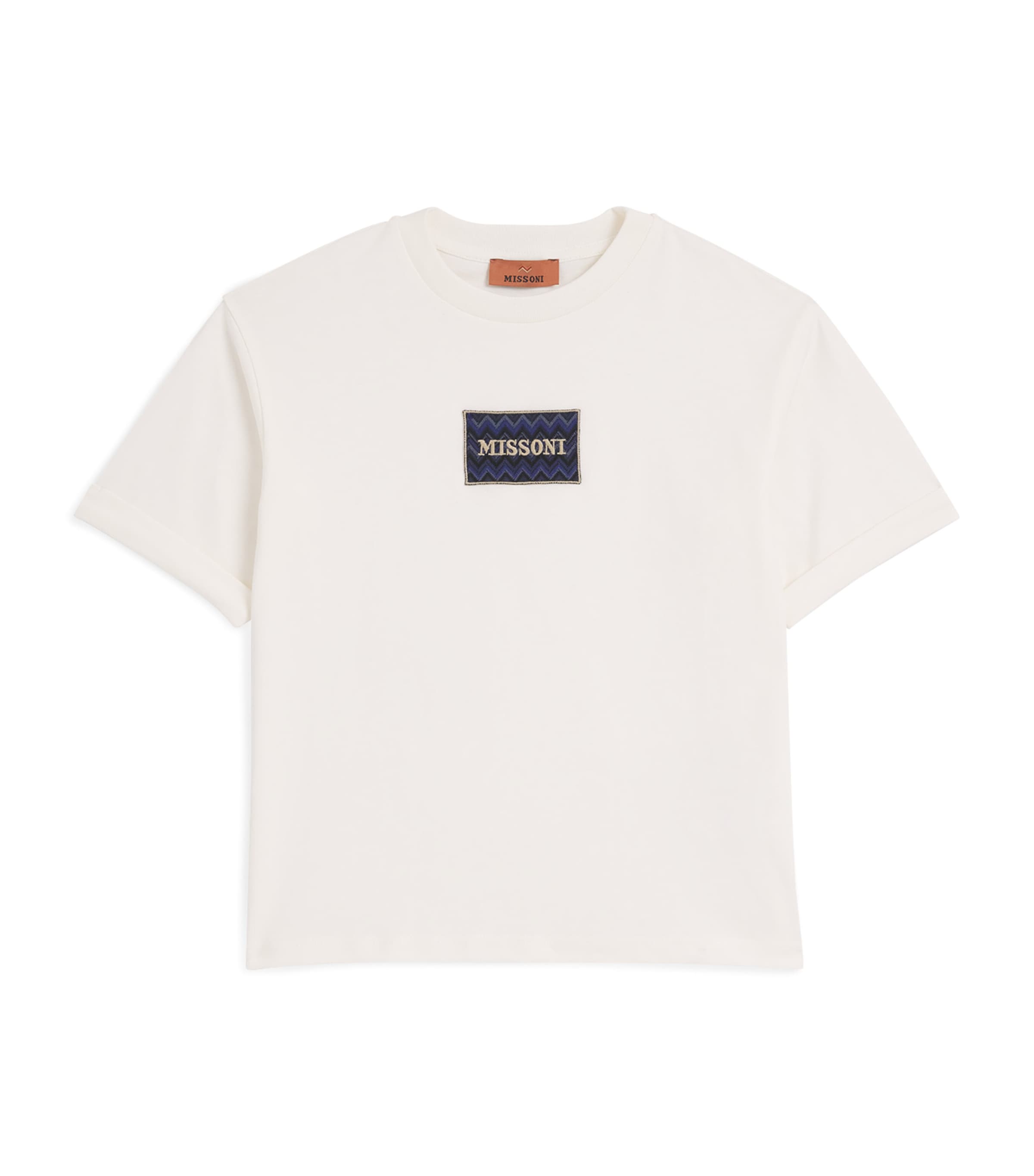 Missoni Kids Cotton Logo T-Shirt (4-14 Years) Ivory Image 1