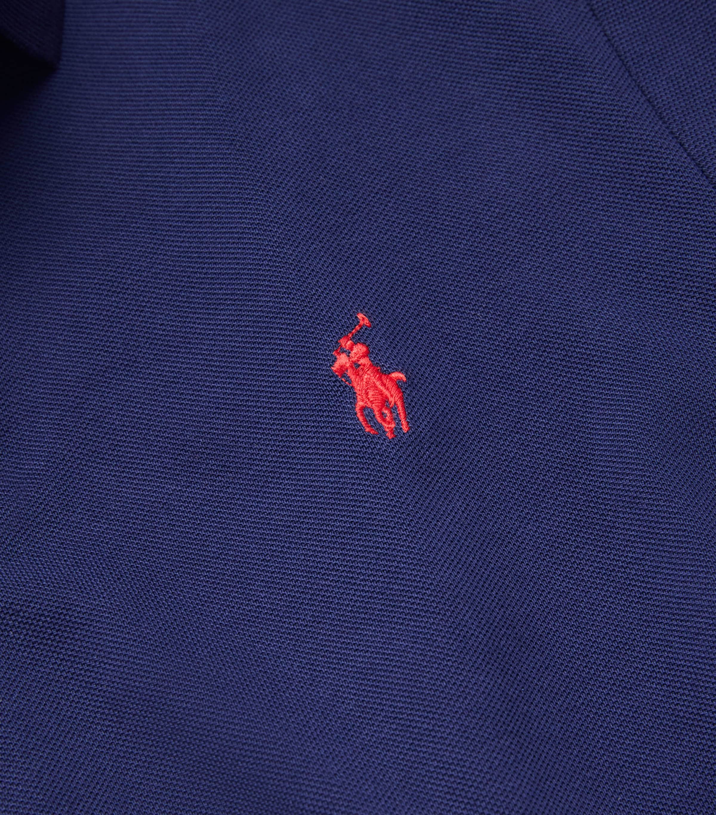 Cotton Mesh Custom-Fit Polo Shirt NEWPORT NAVY Image 5