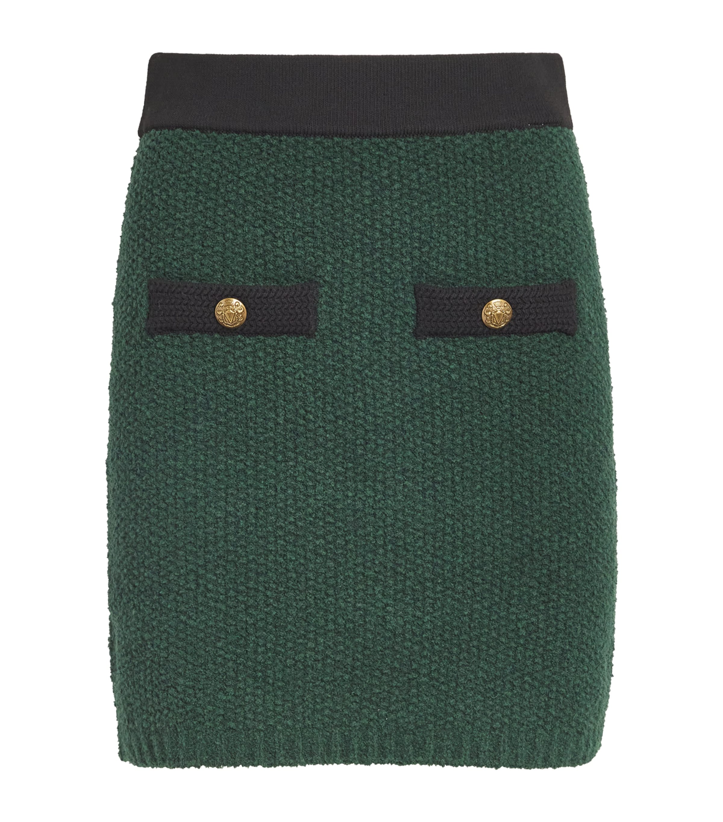 Shop Veronica Beard Bouclé Rivka Mini Skirt In Green