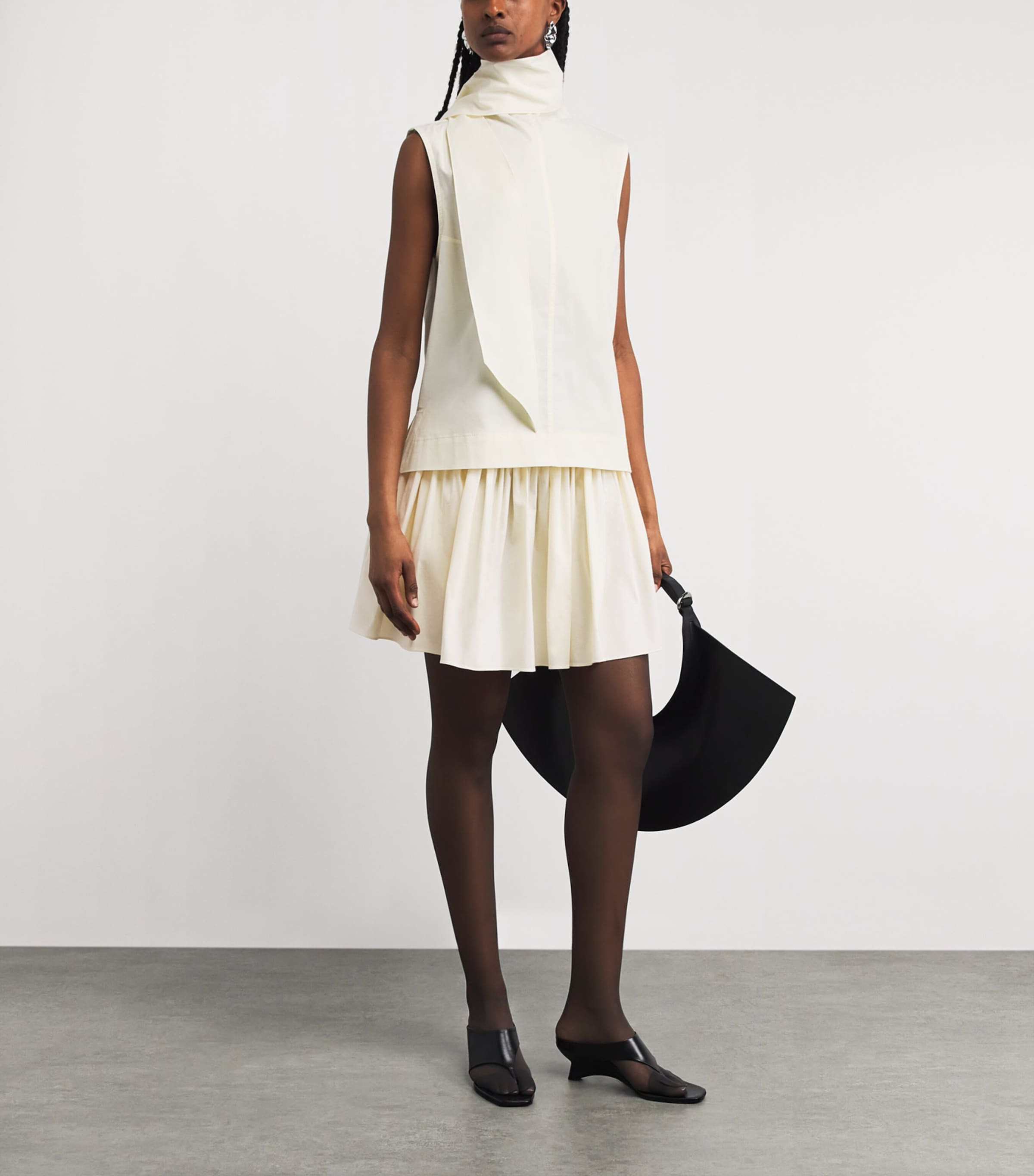Brandon Maxwell Womens The Hadley Mini Skirt Butter Yellow Image 2