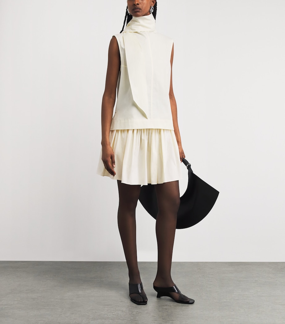 Brandon Maxwell Womens The Hadley Mini Skirt Butter Yellow Image 2
