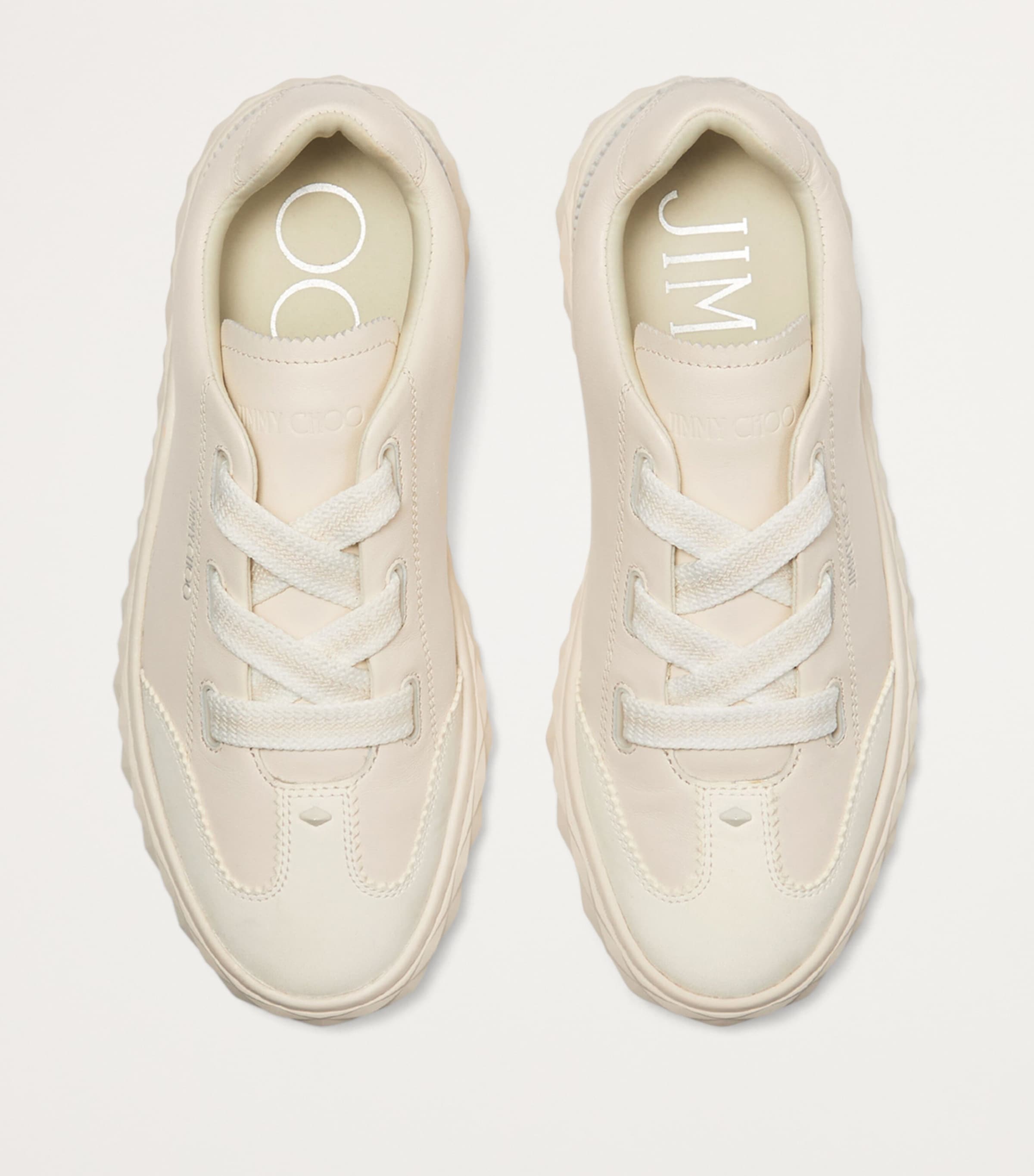 Jimmy Choo Diamond Light Flex Leather Sneakers | Harrods US