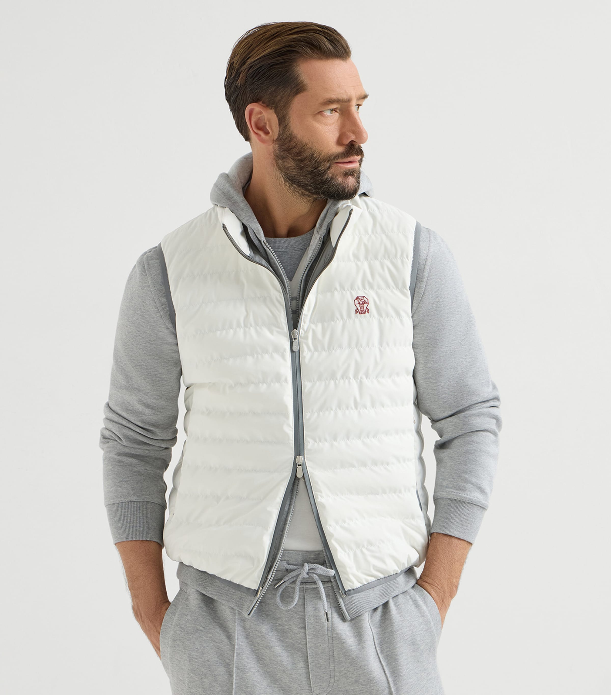 Padded Logo Gilet C1085 Image 3
