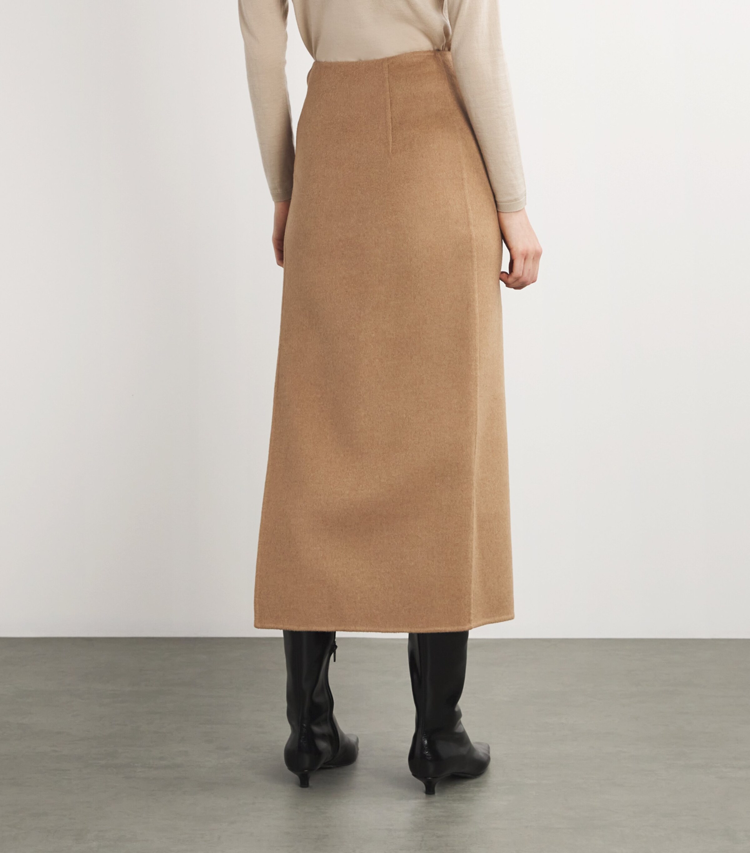 スカート MAX MARA 24FW Camel Ginseng Wool Midi Skirt GINSENG 001 Max Mara Studio Ginseng Belted Wool Midi-Skirt | Saks Fifth