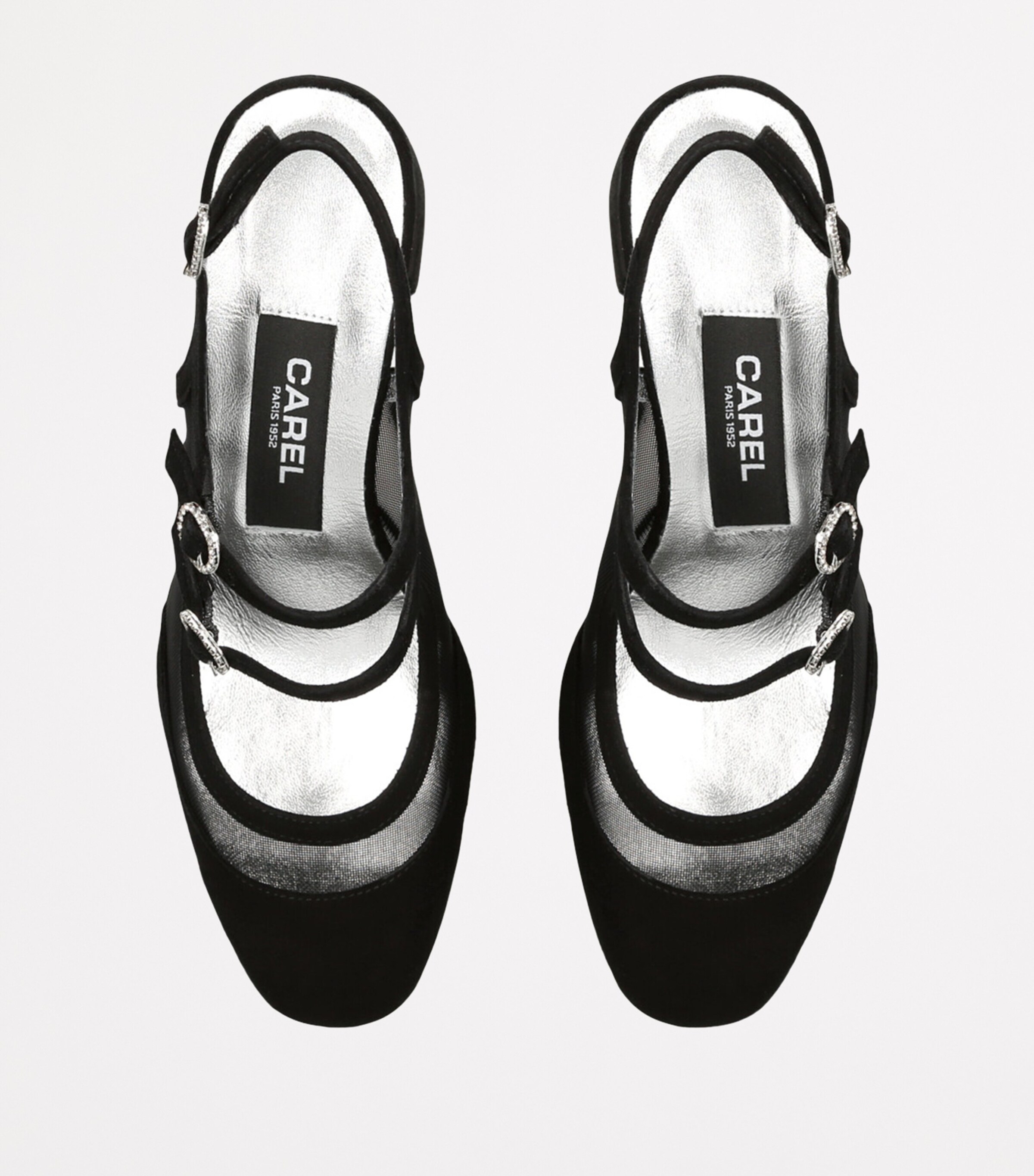 Carel Suede Bananight Slingback Pumps 60 Black Image 6