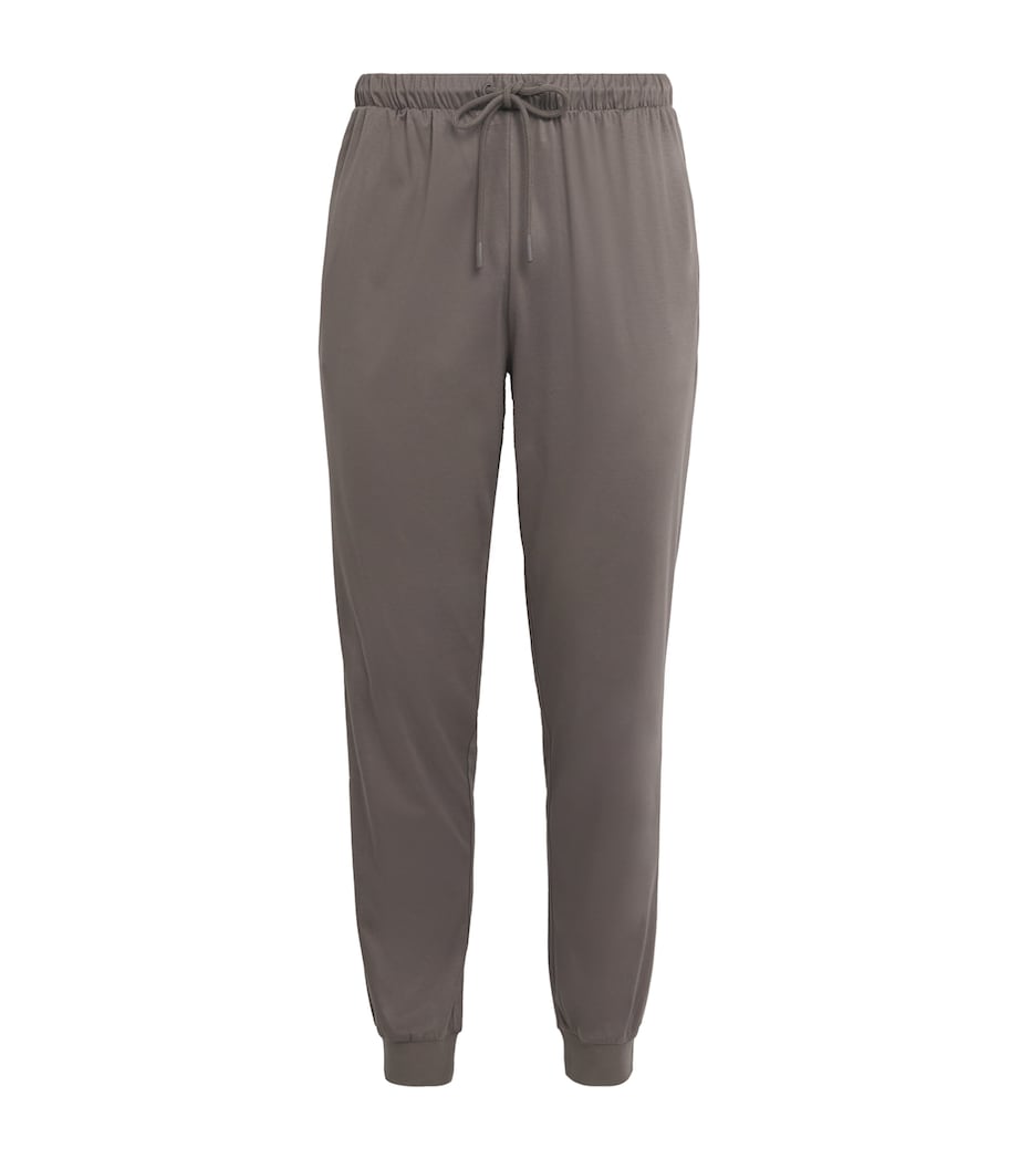 Zimmerli Mens 286 Sea Island Lounge Trousers Toffee Image 1