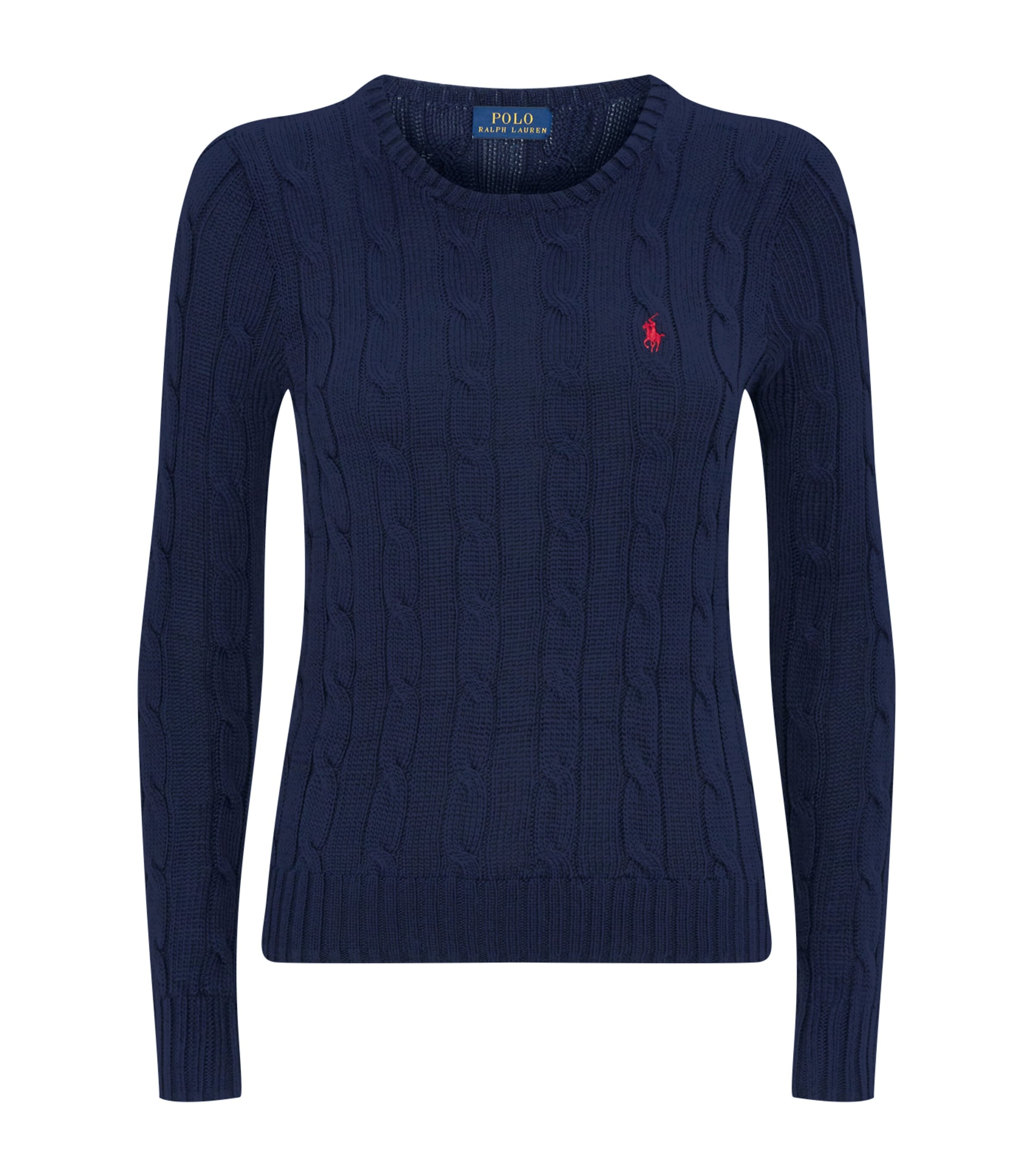 Cotton Cable-Knit Sweater HUNTER NAVY Image 2