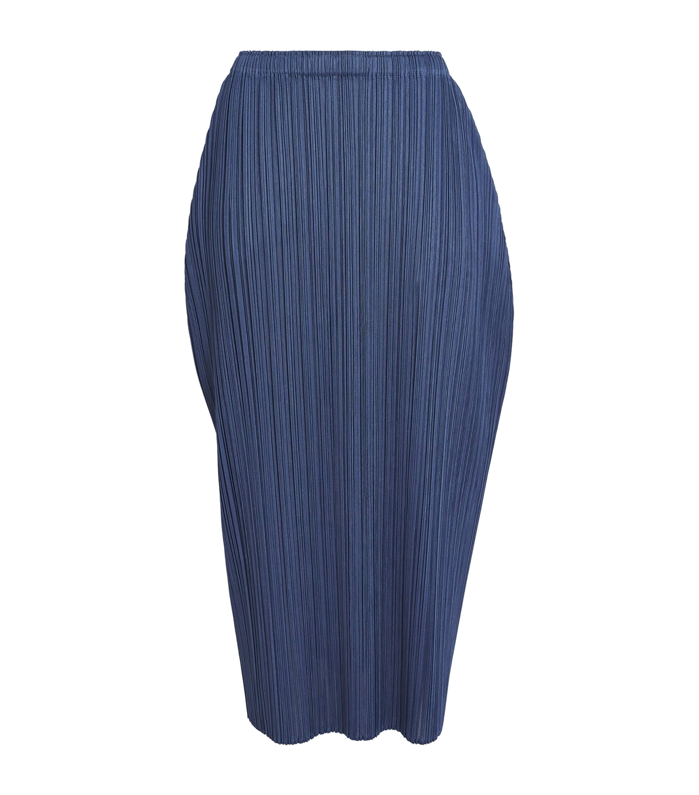 Issey Miyake Navy May Loop Bottoms Midi Skirt In Blue