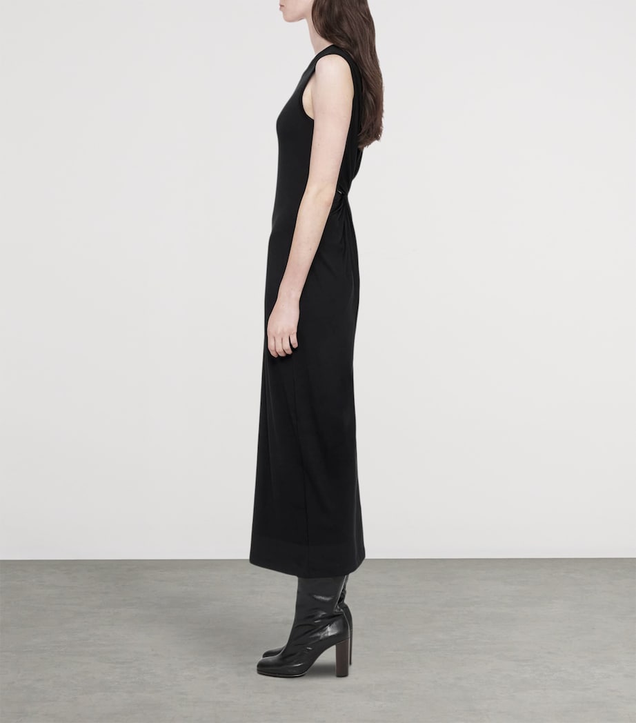 AllSaints Womens Jersey Ilia Midi Dress Black Image 8