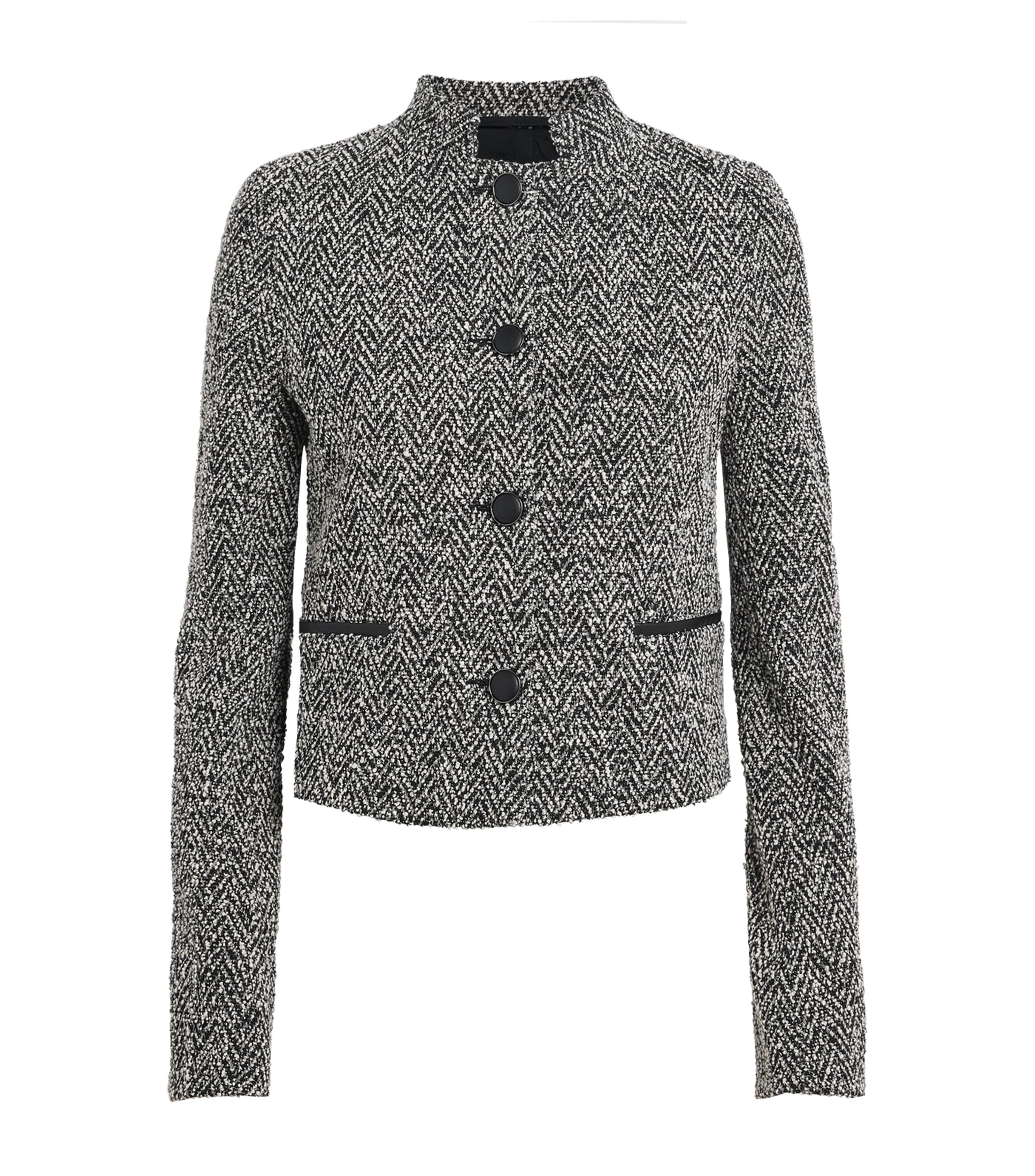 Max Mara Donald Cotton And Wool-blend Jacket In Multi