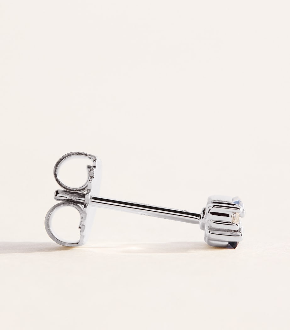 Suzanne Kalan White Gold, Diamond and Sapphire Bold Stud Earrings Wg/db Image 3