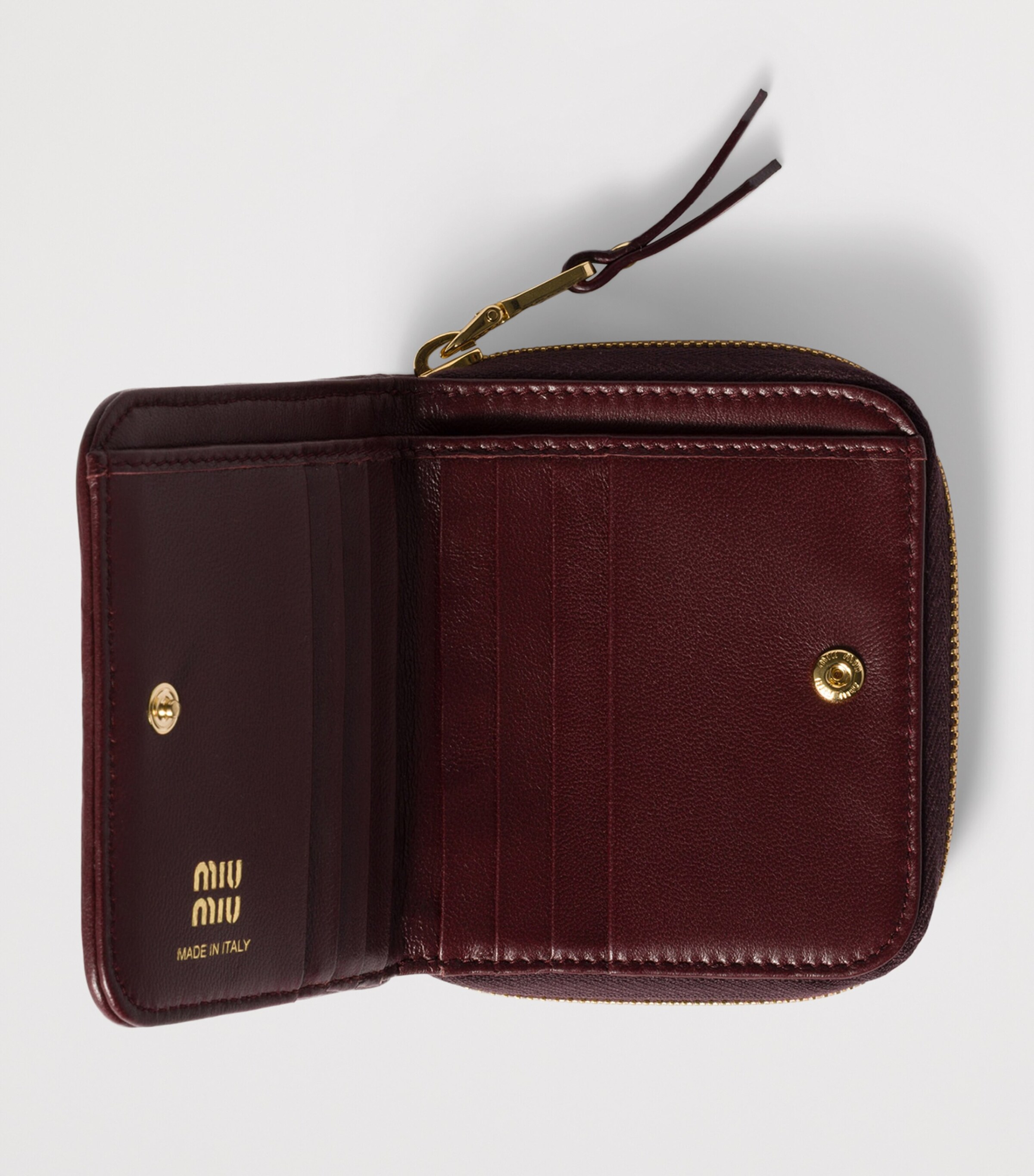 Small Matelassé Leather Zipped Wallet F0007 Image 2