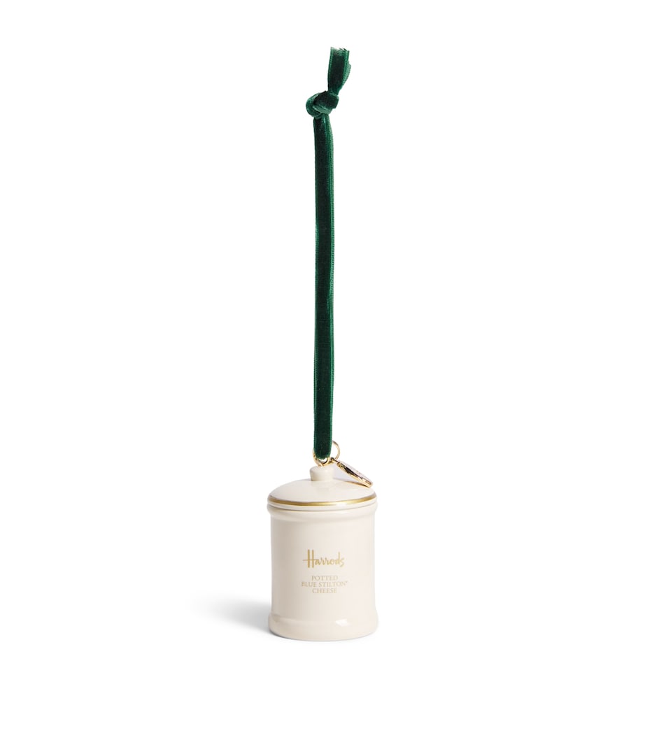 Harrods Potted Blue Stilton Cheese Tree Decoration Image 1