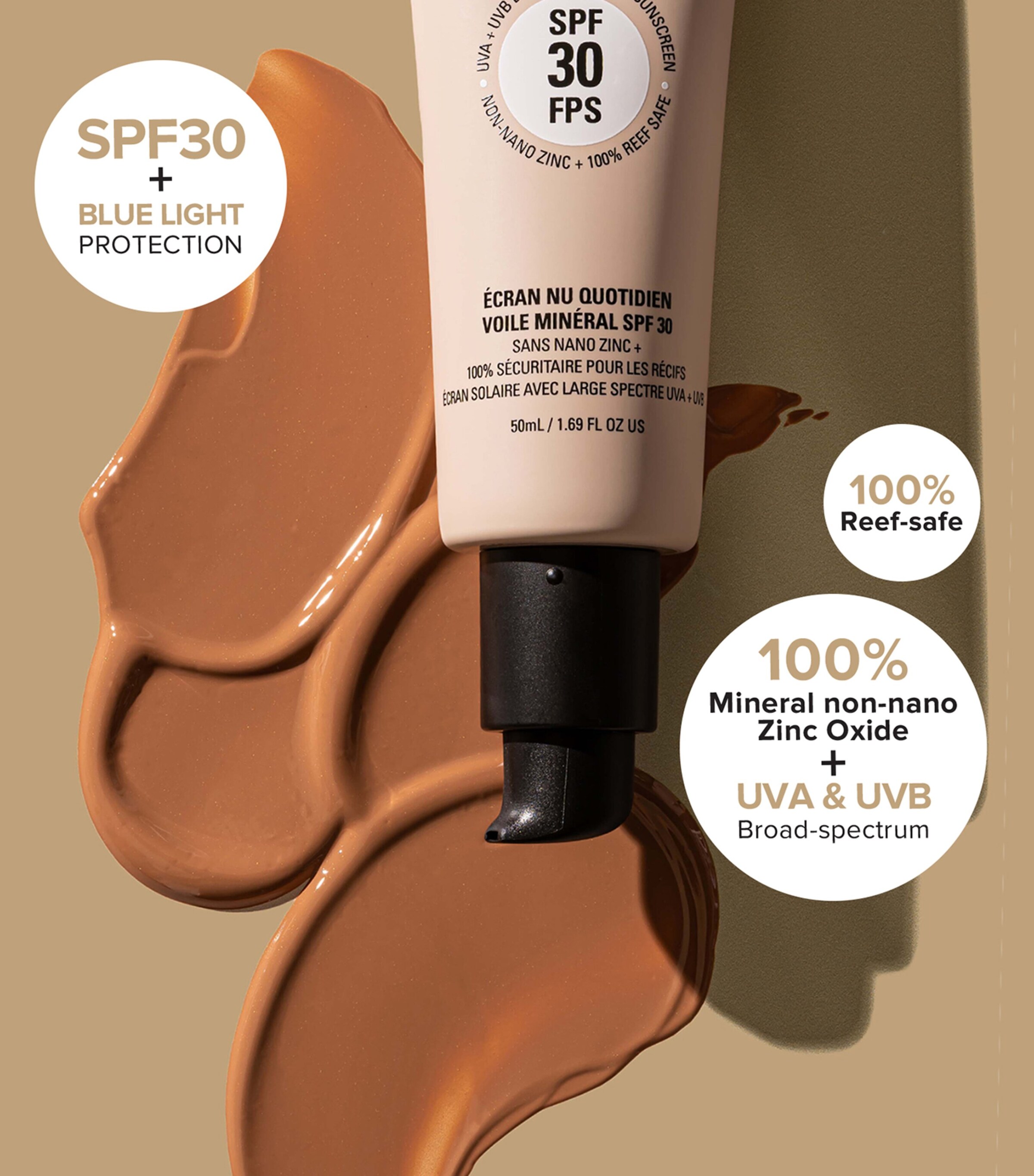 NUDESTIX Nudescreen Daily Mineral Veil SPF 30 Warm Image 6