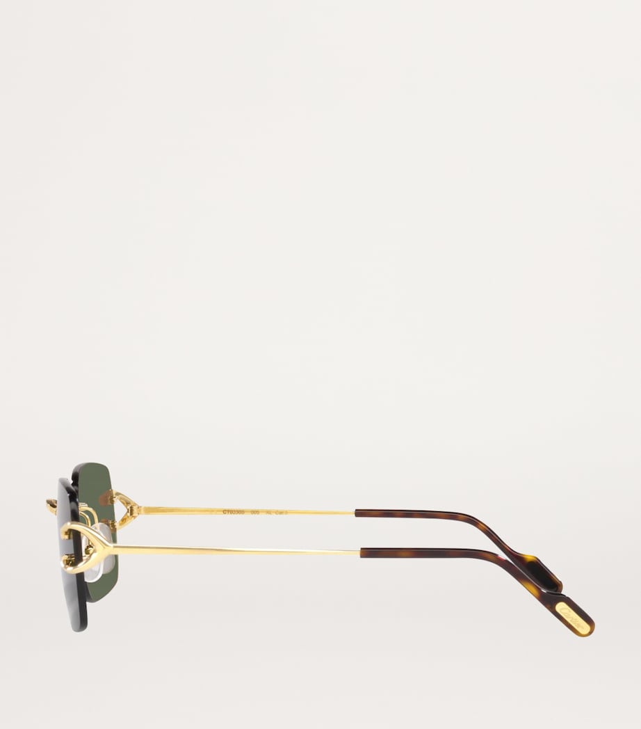 Cartier Rectangular Sunglasses Image 3