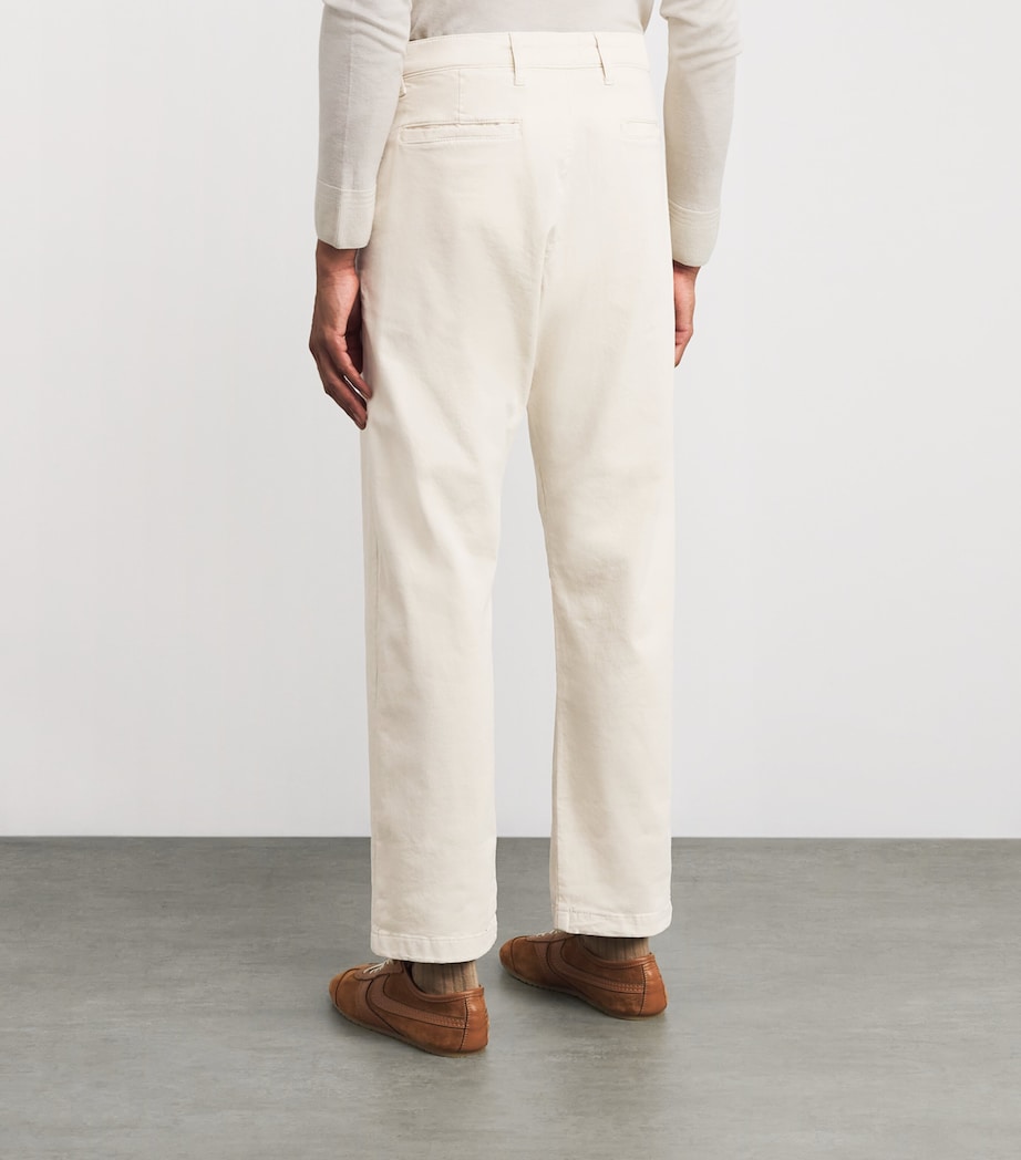 Stretch-Organic Cotton Aden Chinos IVORY Image 4
