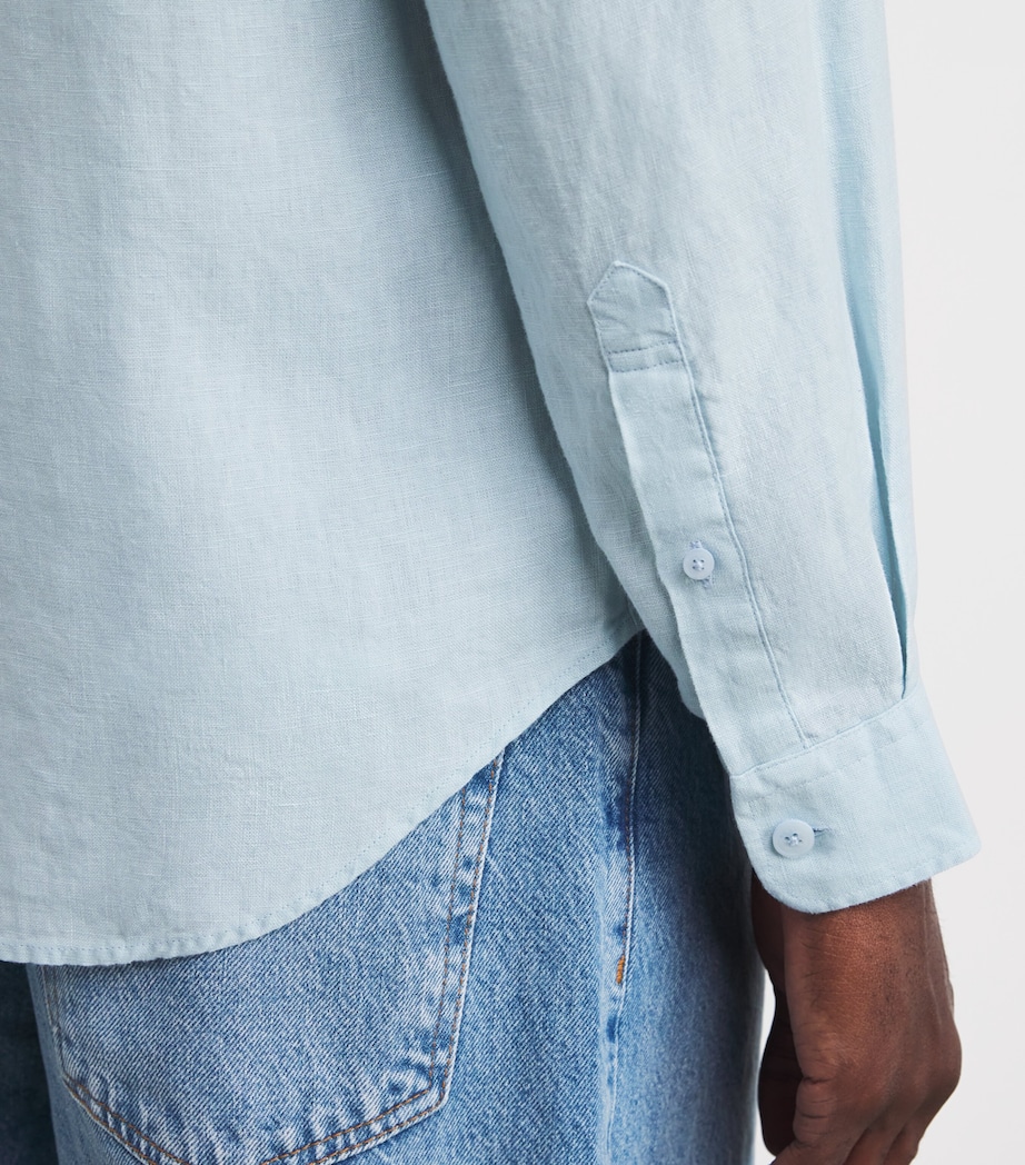 Linen Arne Shirt WINTER SKY 284 Image 6
