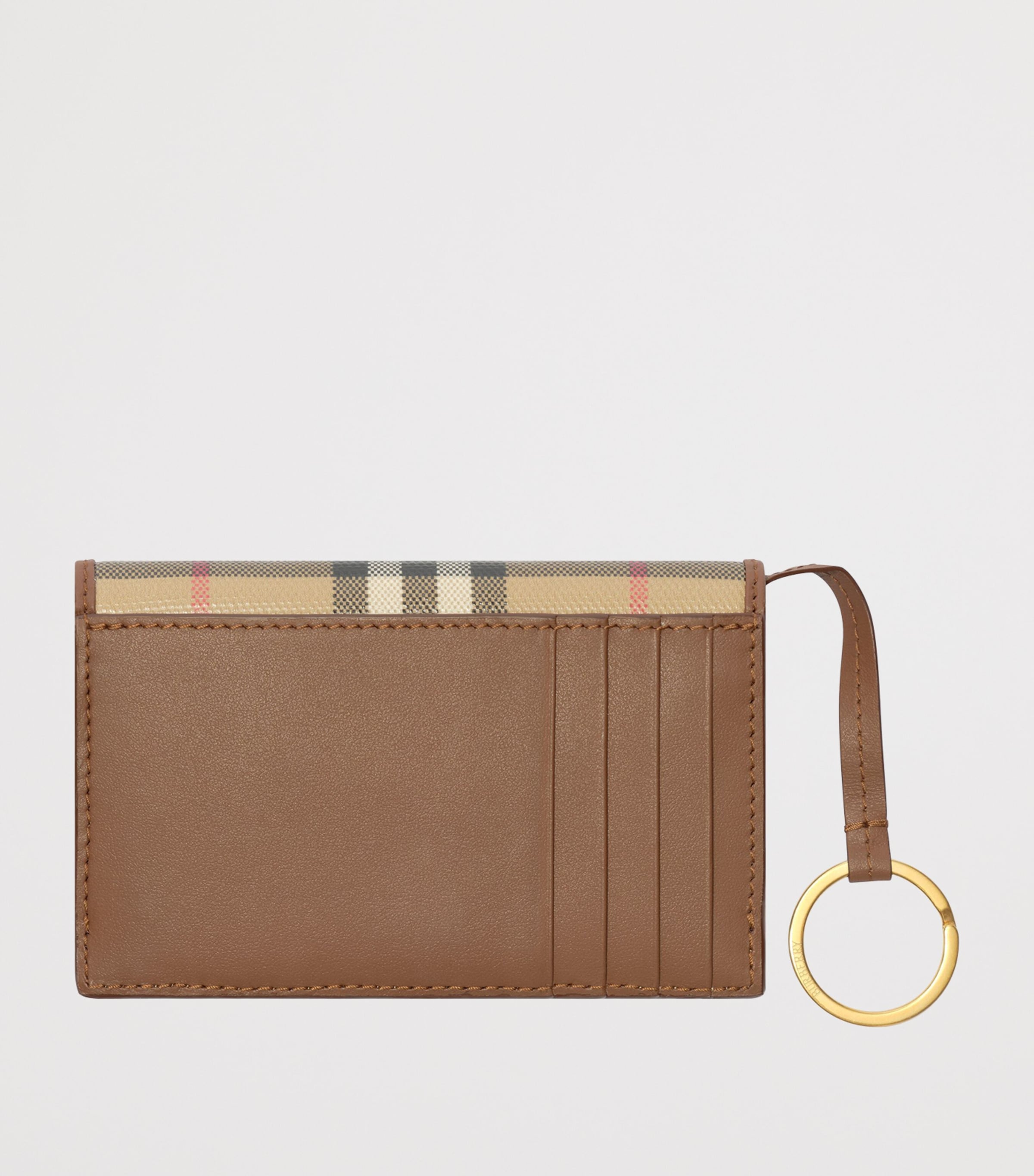 Burberry Check Card Holder Keyring Archive Beige Image 2