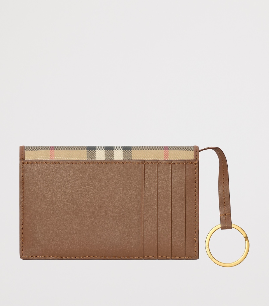 Burberry Check Card Holder Keyring Archive Beige Image 2