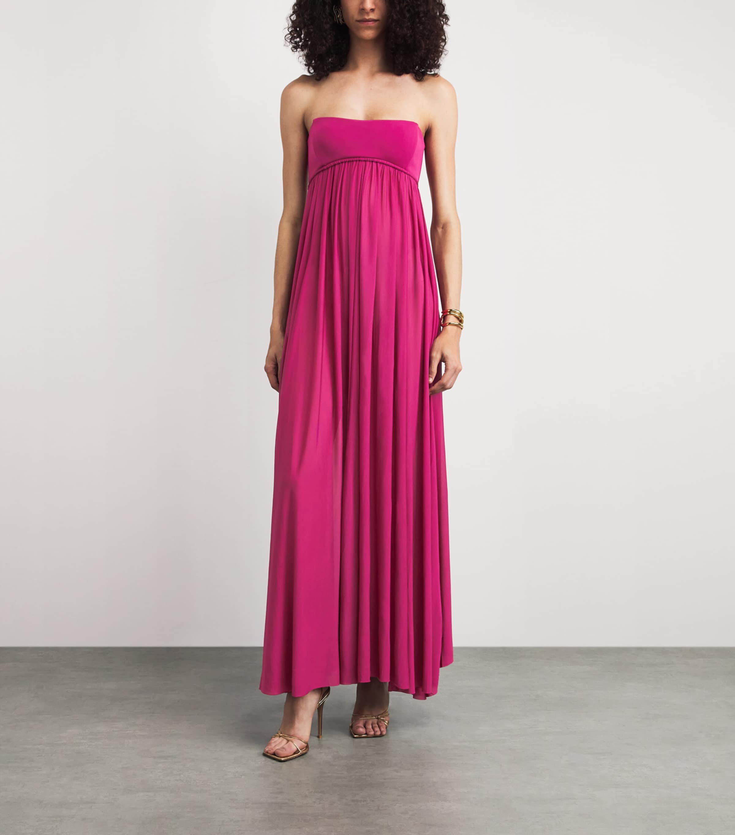 Zimmermann Pink Jersey Luna Maxi Gown | Harrods US